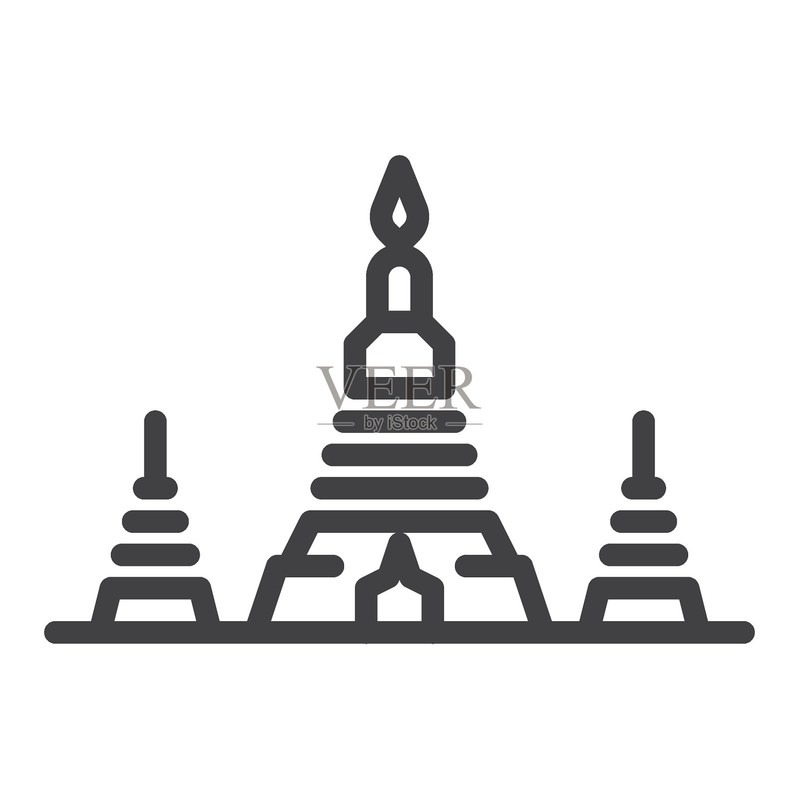 阿伦寺线的图标插画图片素材