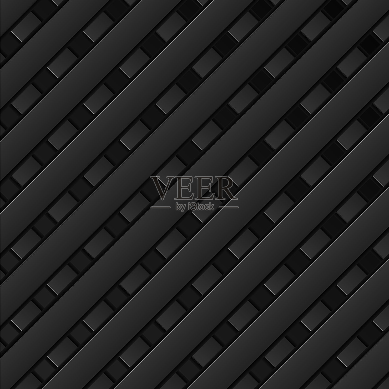 黑色背景条纹与阴影几何插画图片素材