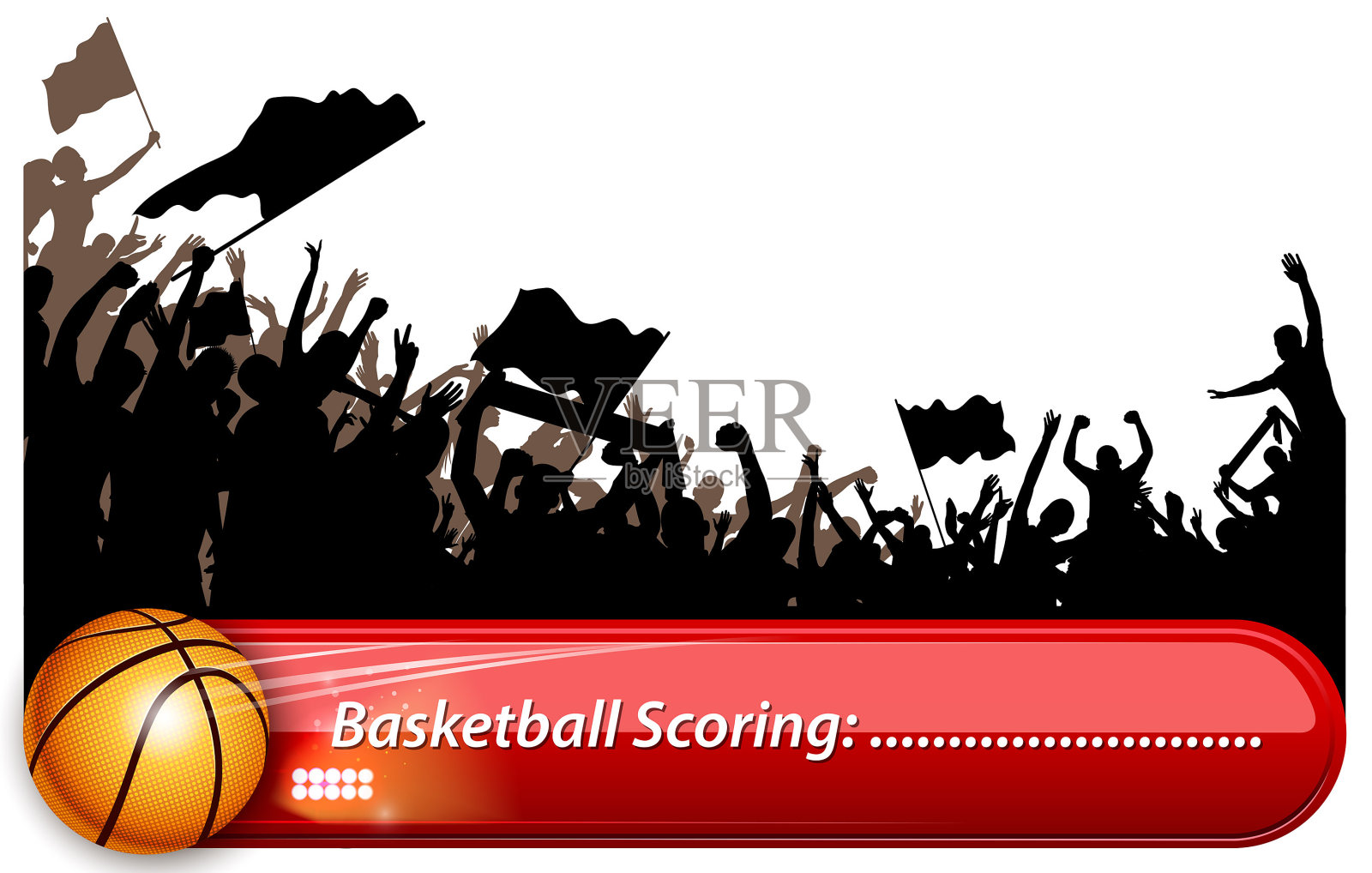 赛季篮球横幅插画图片素材
