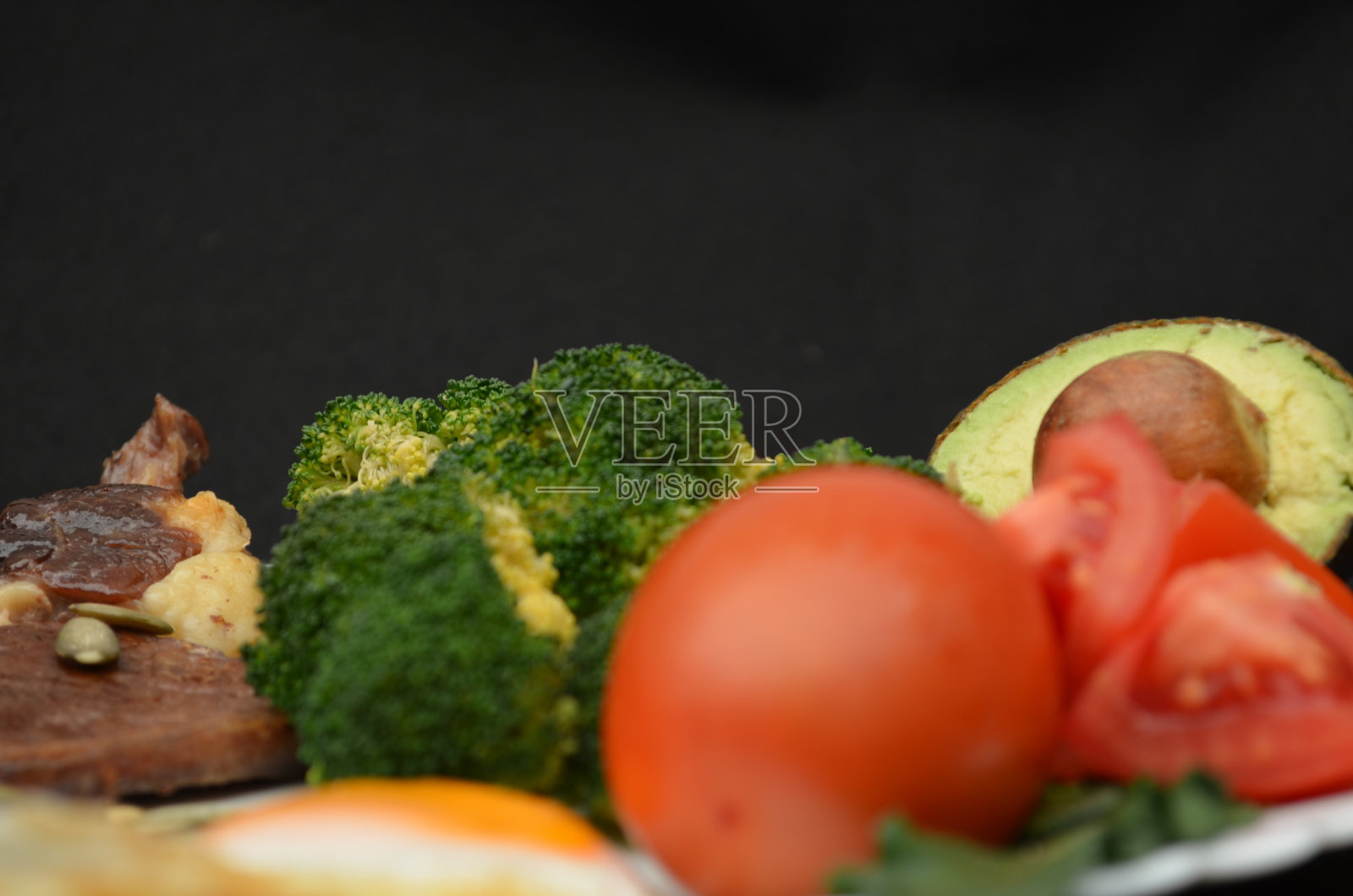 这道菜是基于专门的生酮饮食照片摄影图片