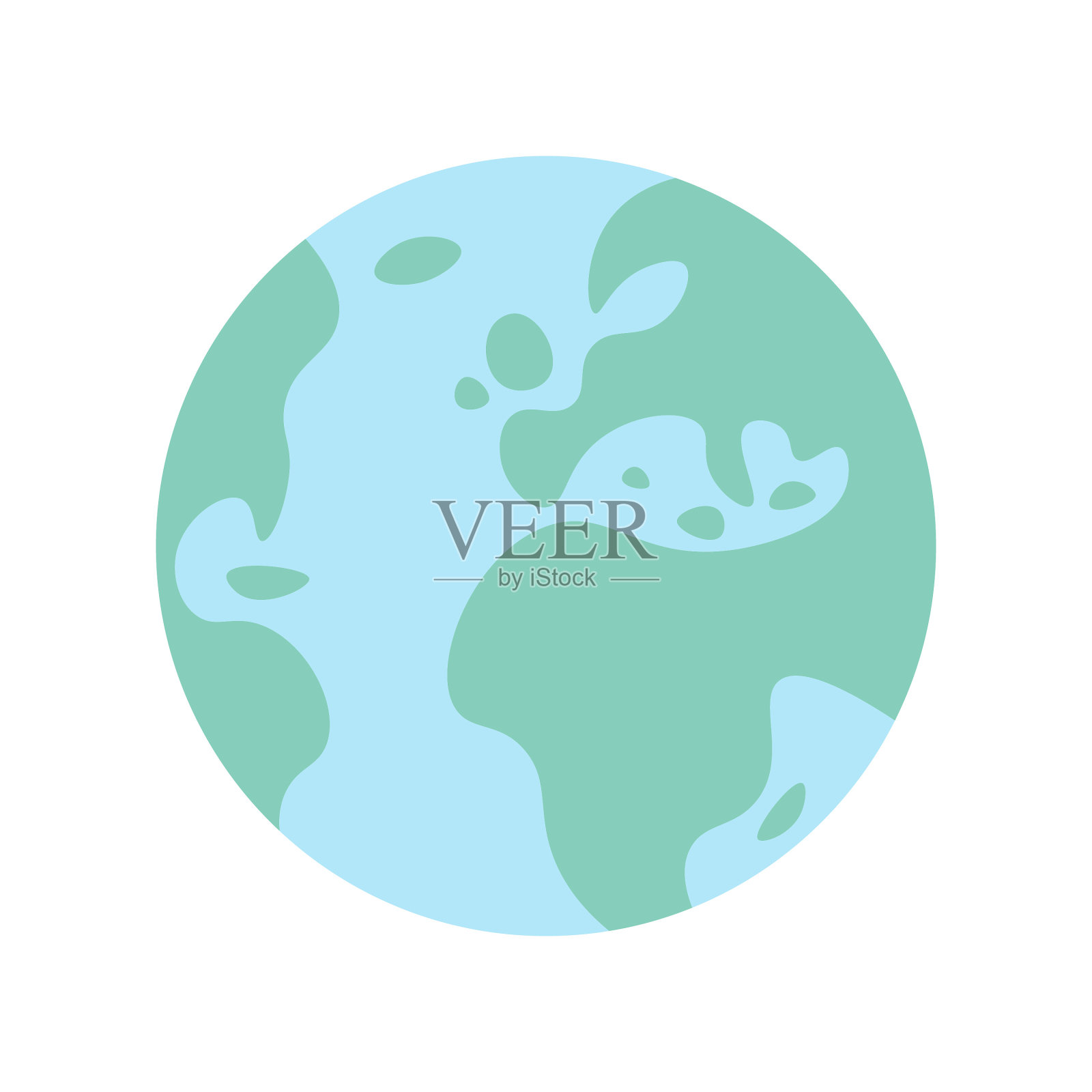 地球,欧洲和非洲插画图片素材