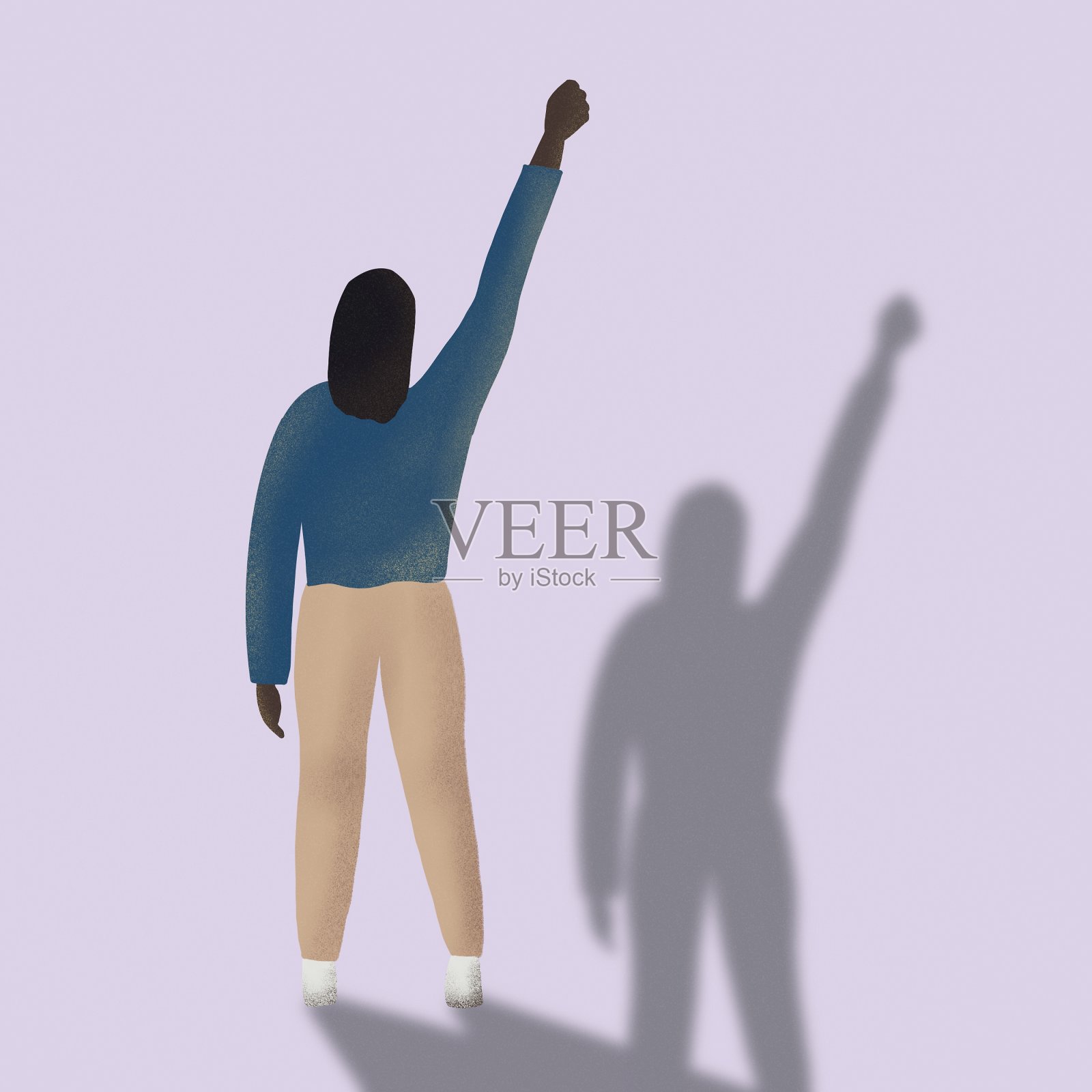 Funky和赋权女性插图插画图片素材