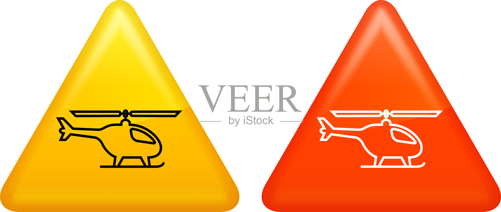 直升机图标插画图片素材