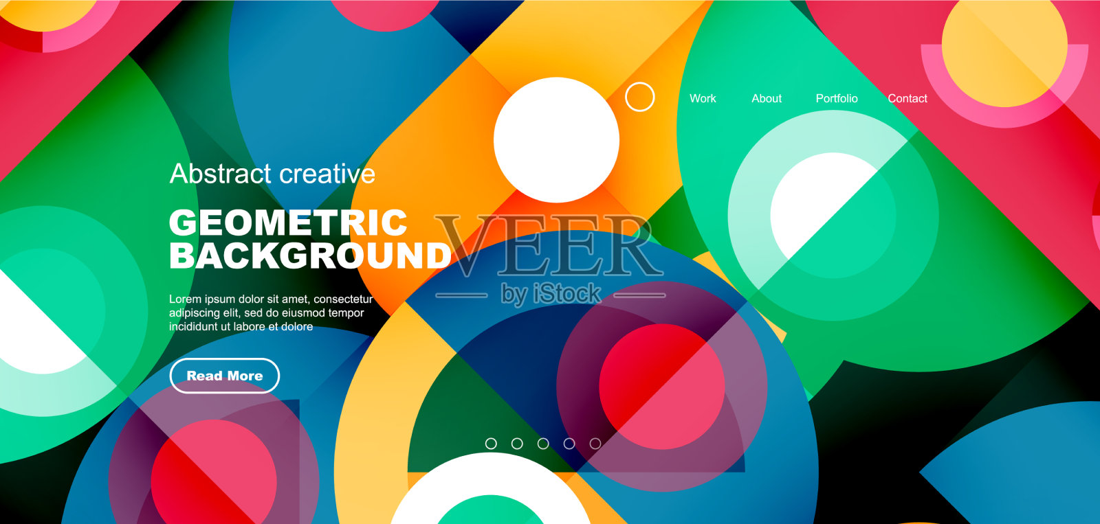 简单的圆圈和圆形元素图案插画图片素材