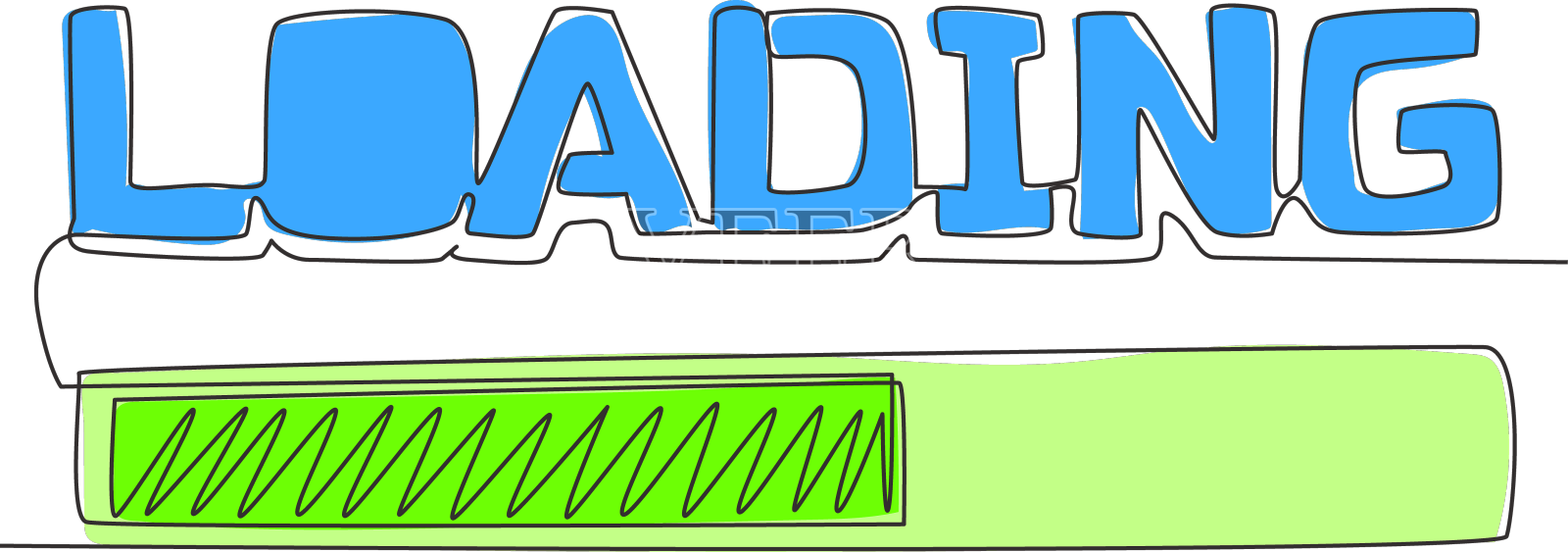 一个可爱和酷的单线画设计元素图片