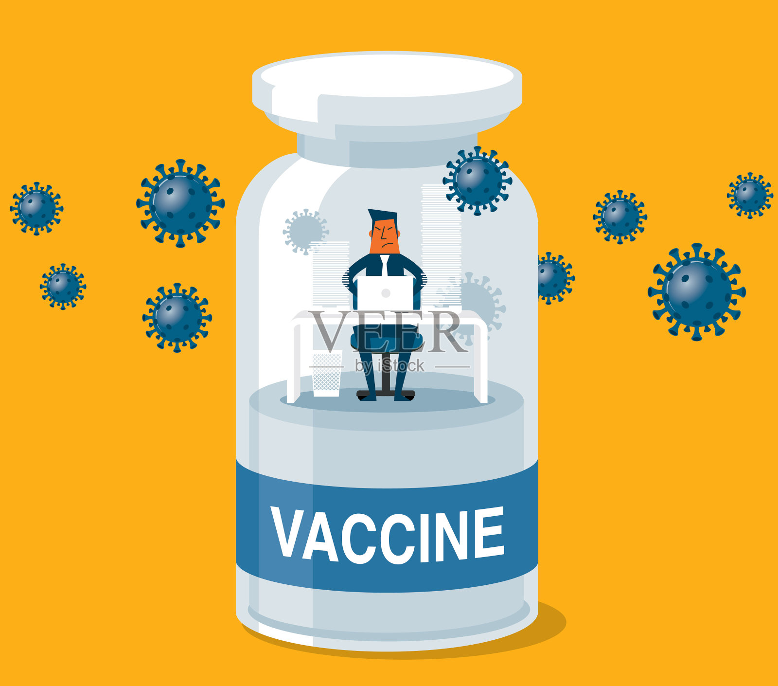 工作——商人插画图片素材