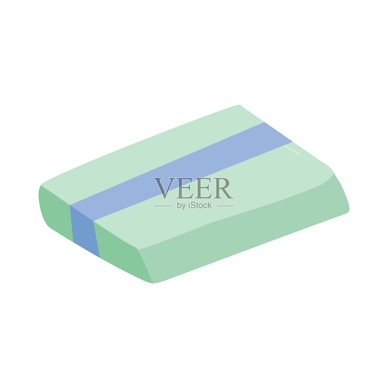 天然草本香皂。手工有机肥皂。插画图片素材