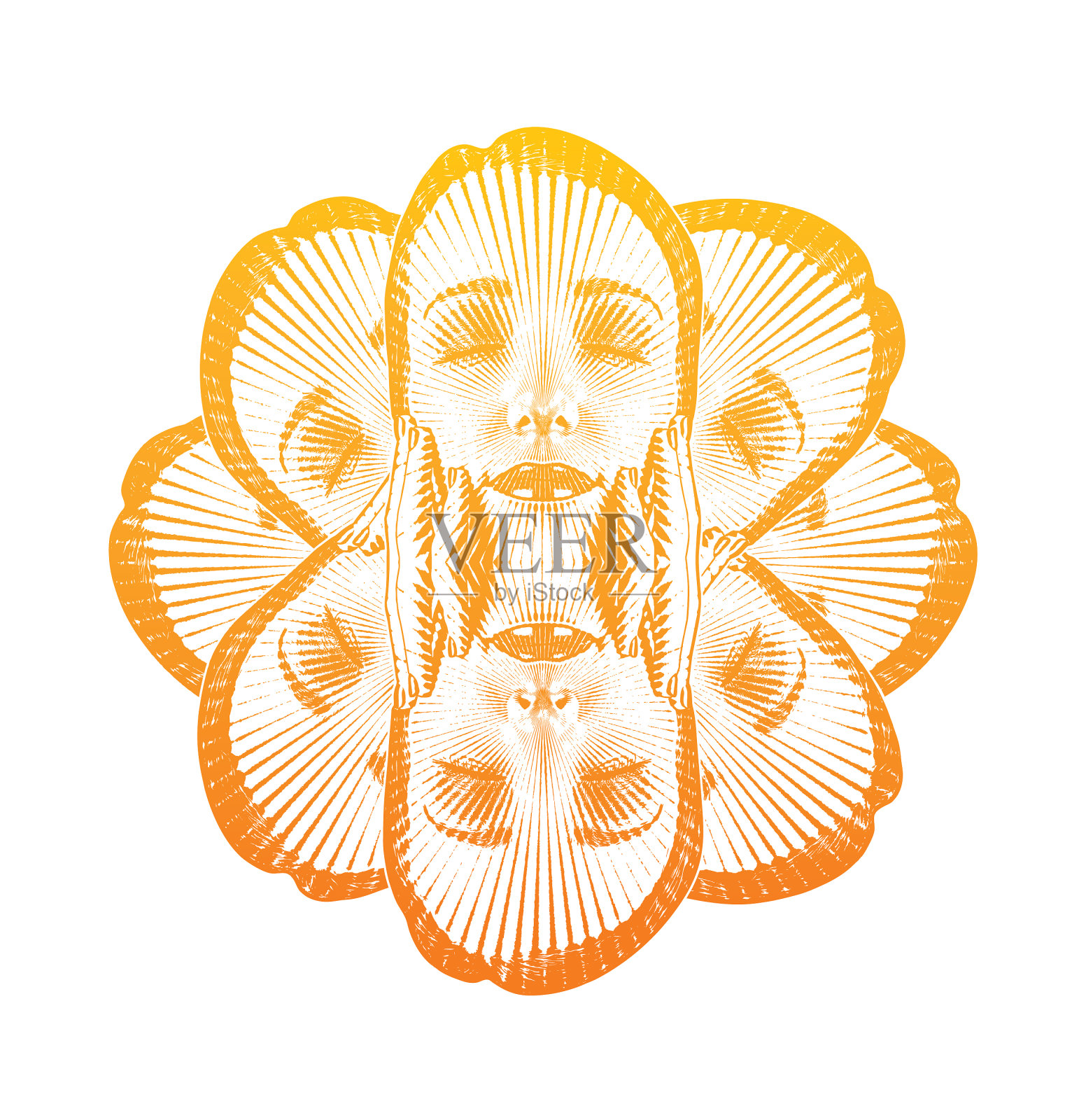 女人,皮肤和身体的护理插画图片素材