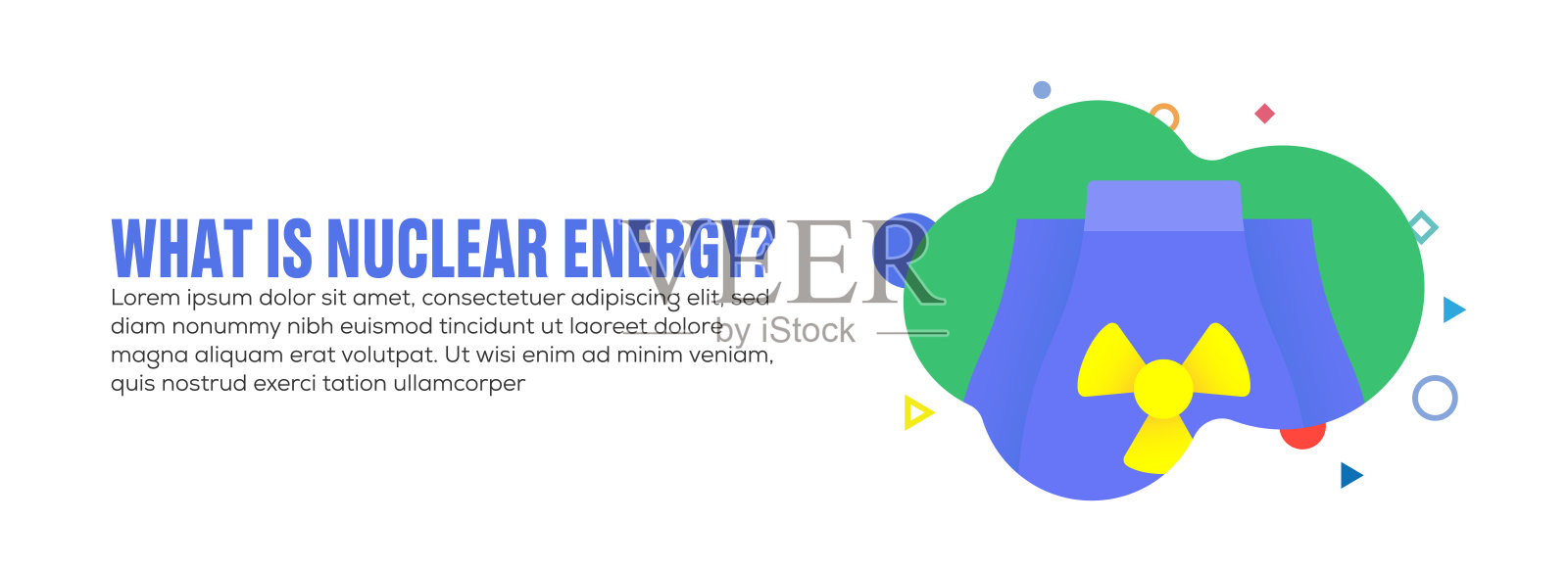 与核能有关的设计元素插画图片素材