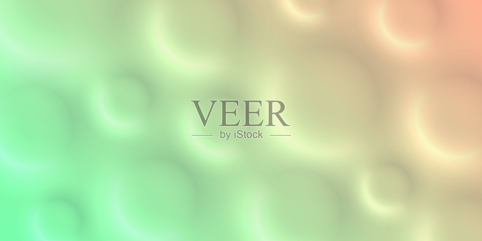 抽象的背景与圆圈和绿色梯度-新潮的3D设计插画图片素材