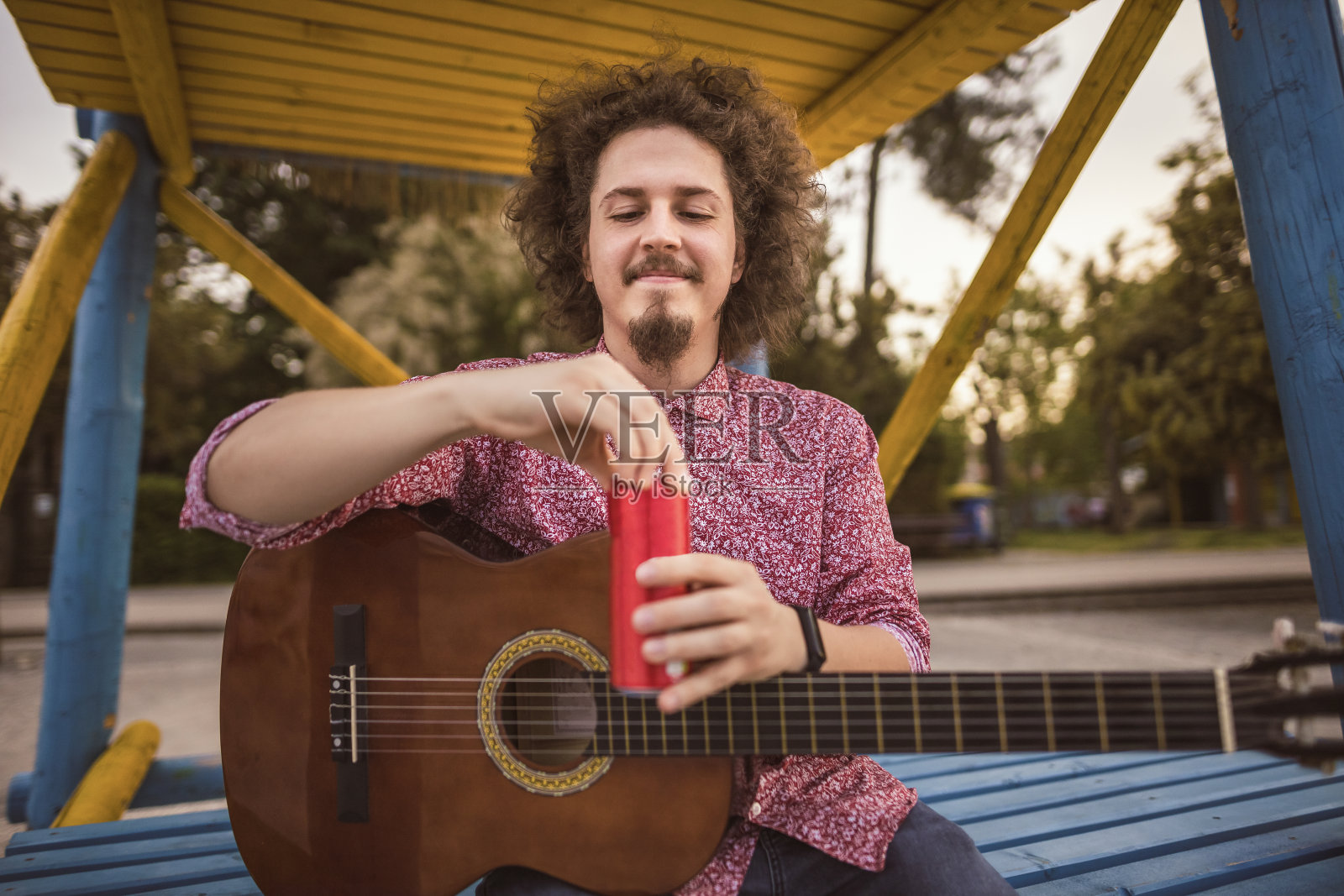 日落时的夏日茶点照片摄影图片