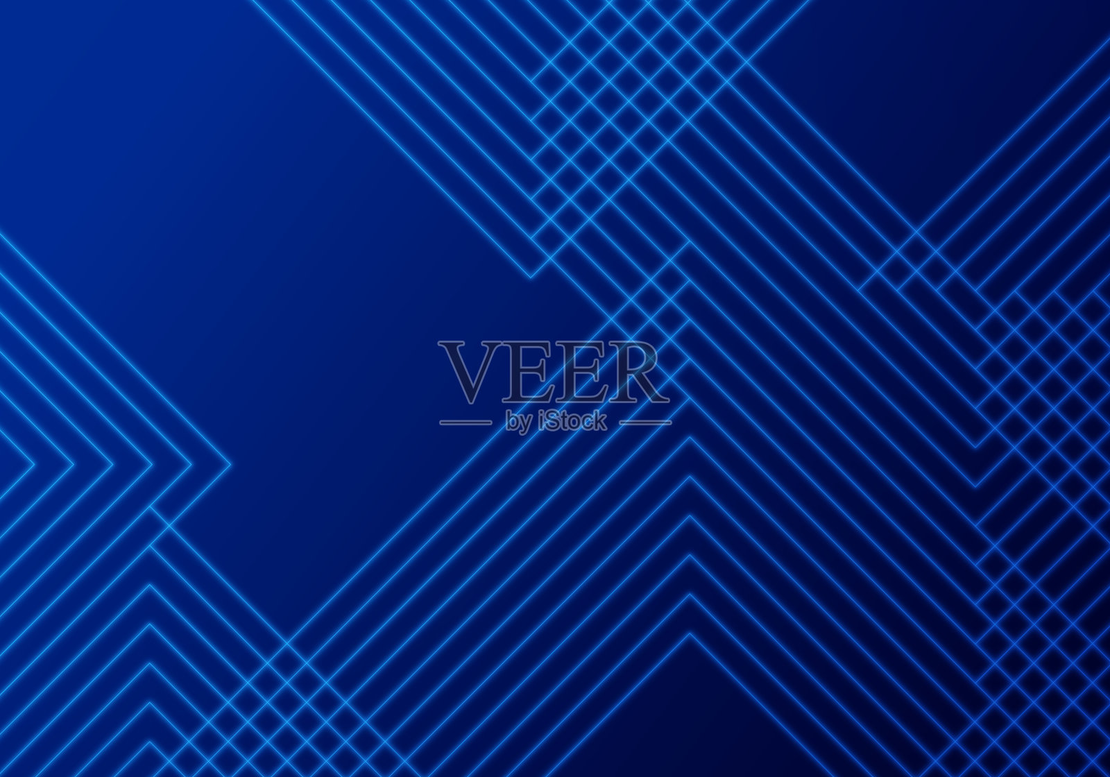 蓝线抽象辉光背景图案插画图片素材