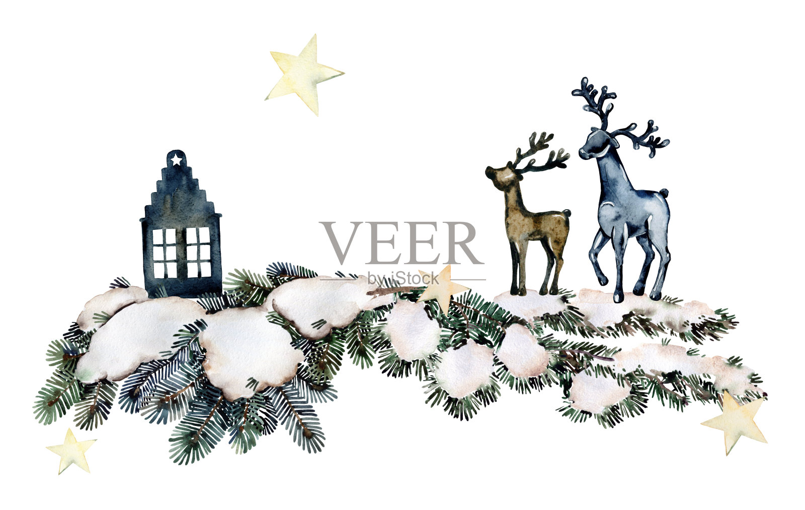 冬天的插图插画图片素材