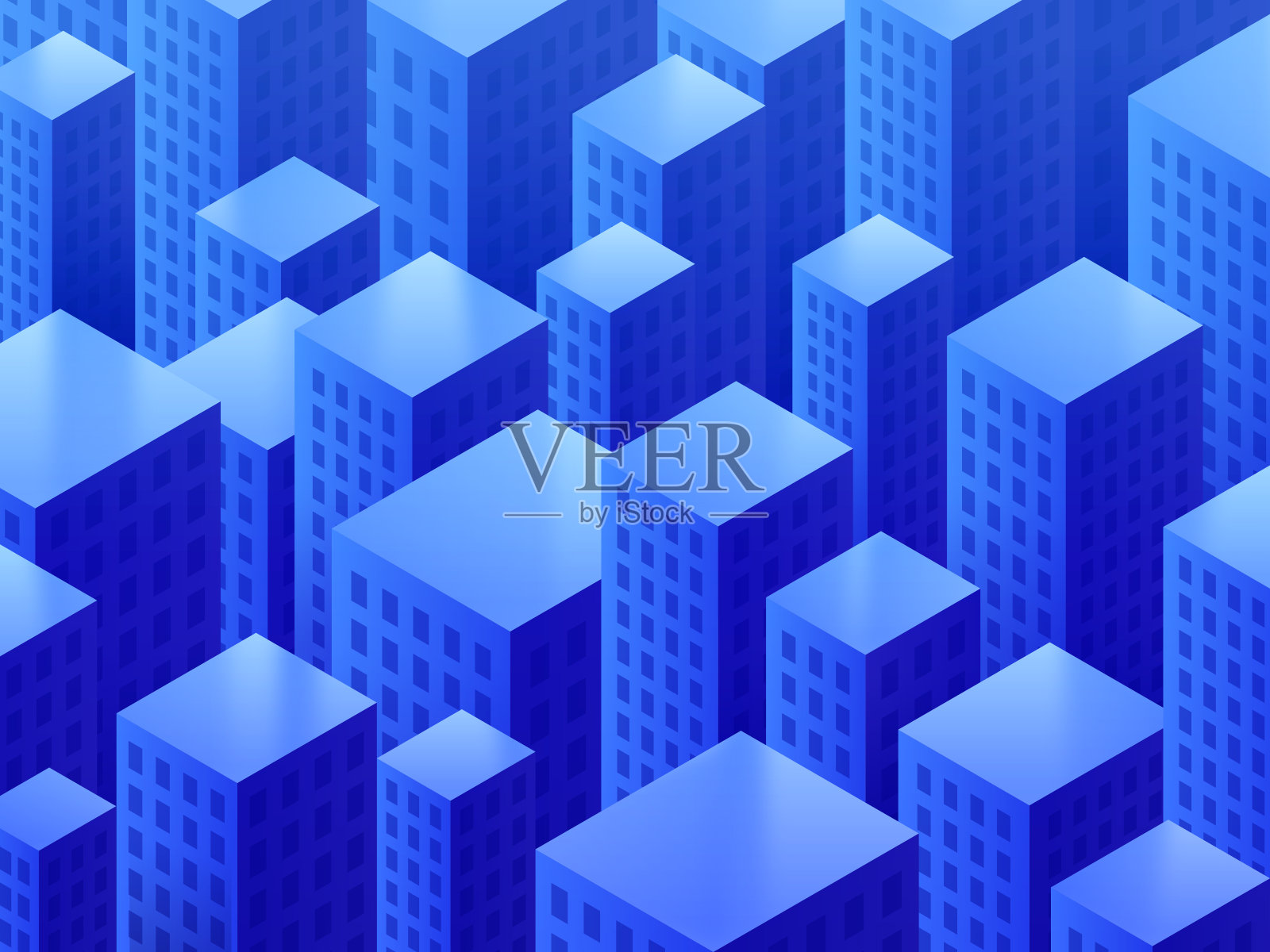 市中心的摩天大楼背景插画图片素材