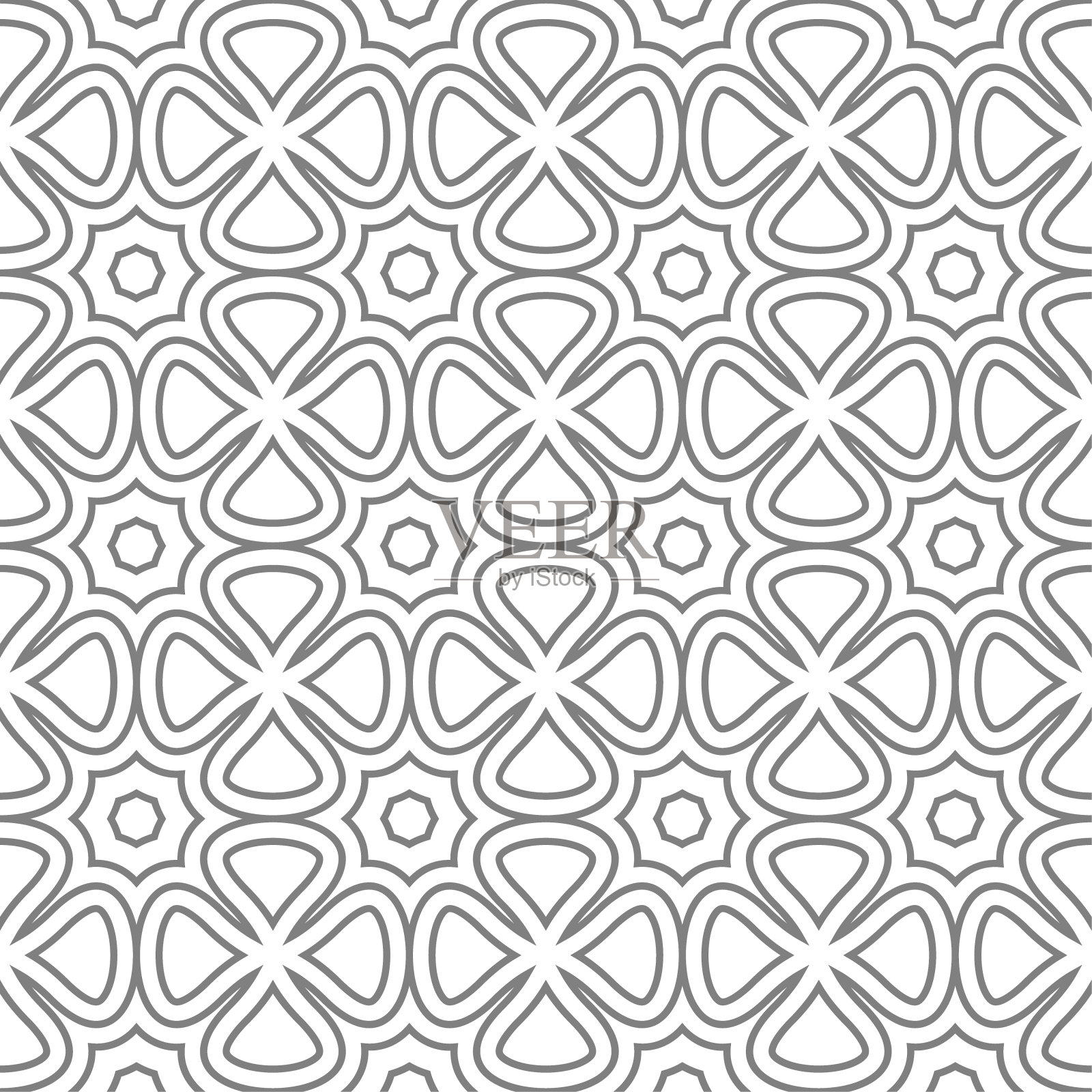 无缝抽象背景图案-灰色壁纸黑白矢量插图插画图片素材