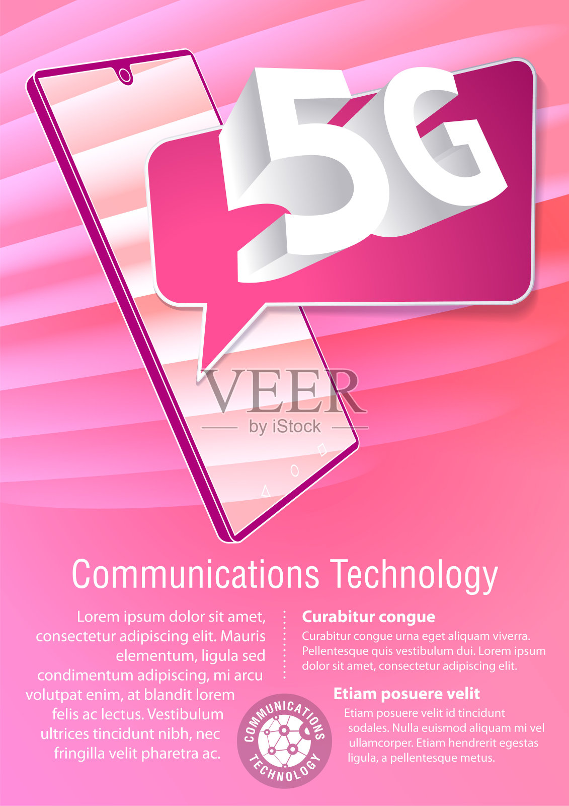 智能手机,通讯技术插画图片素材