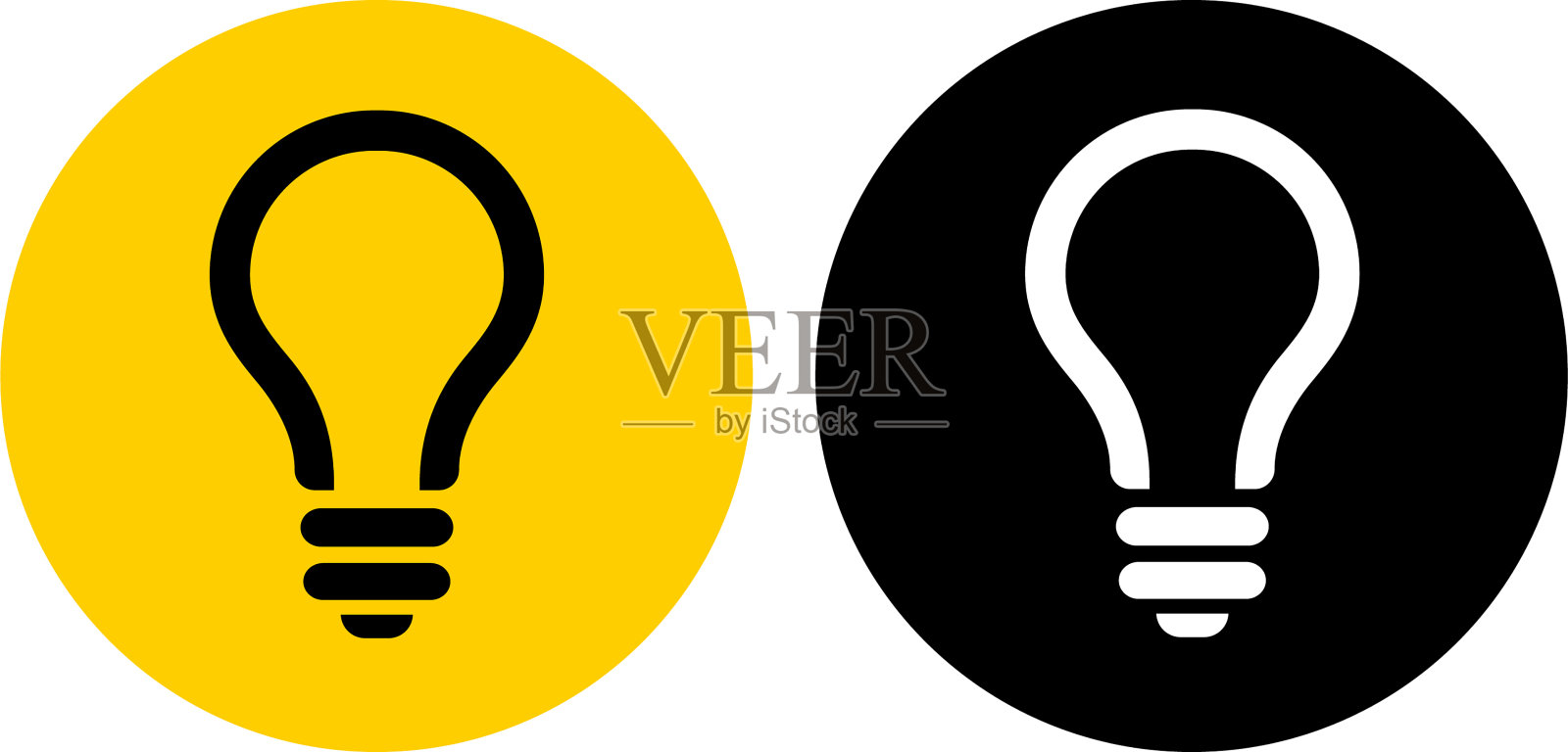 灯泡的想法图标插画图片素材