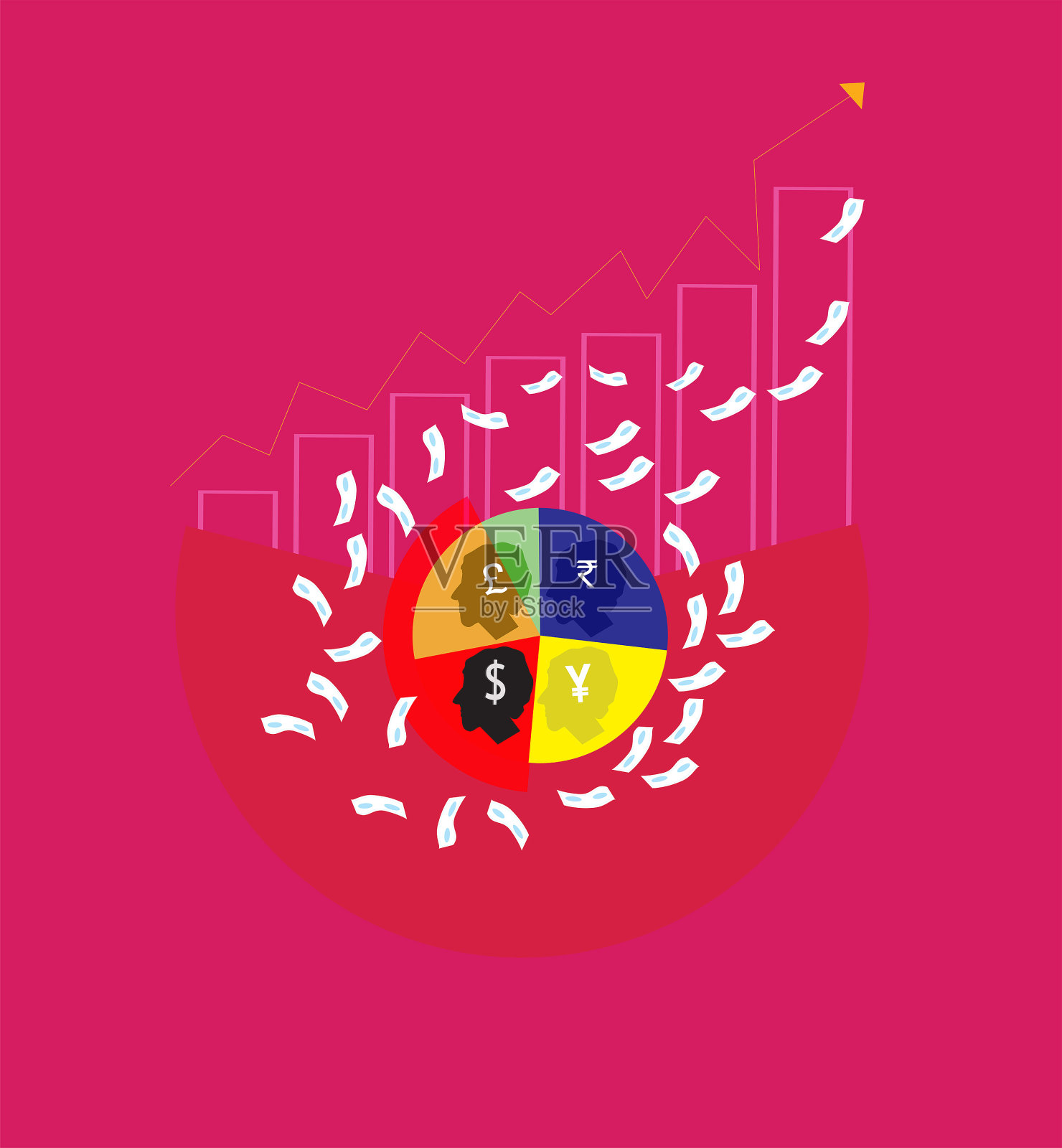 证券交易所,插画图片素材