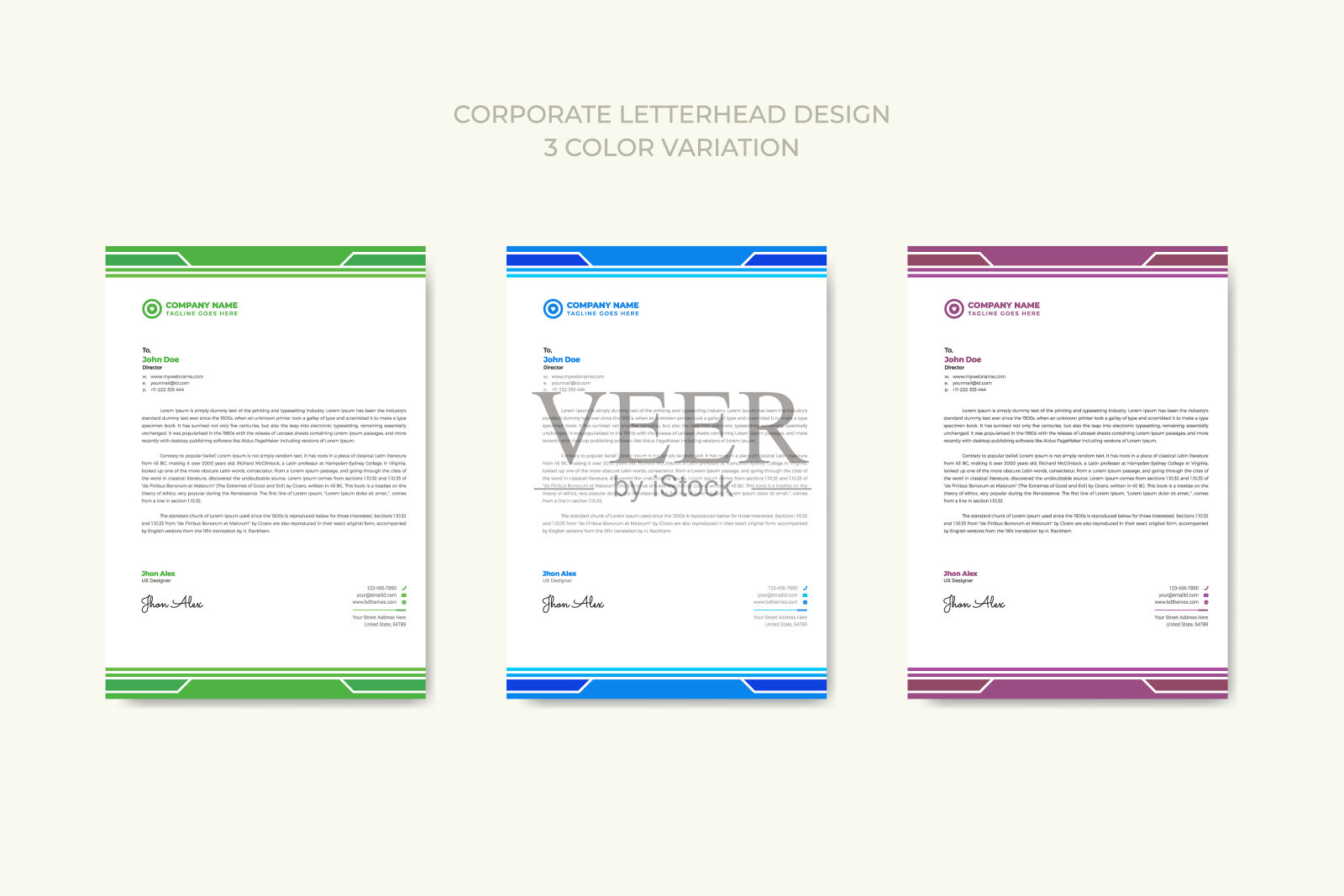 公司现代商业信笺在抽象设计溢价向量。插画图片素材