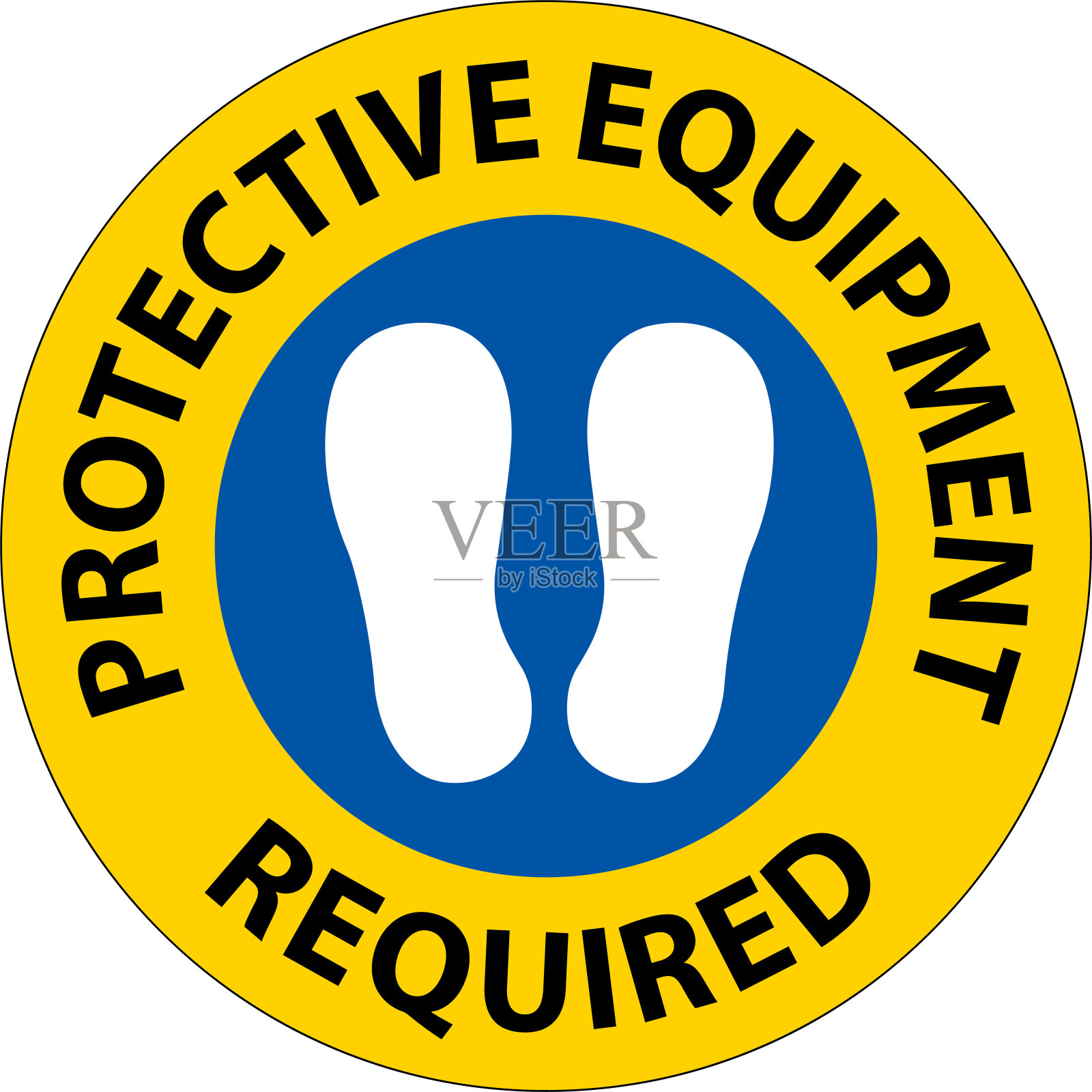 地板标志,防护设备要求插画图片素材