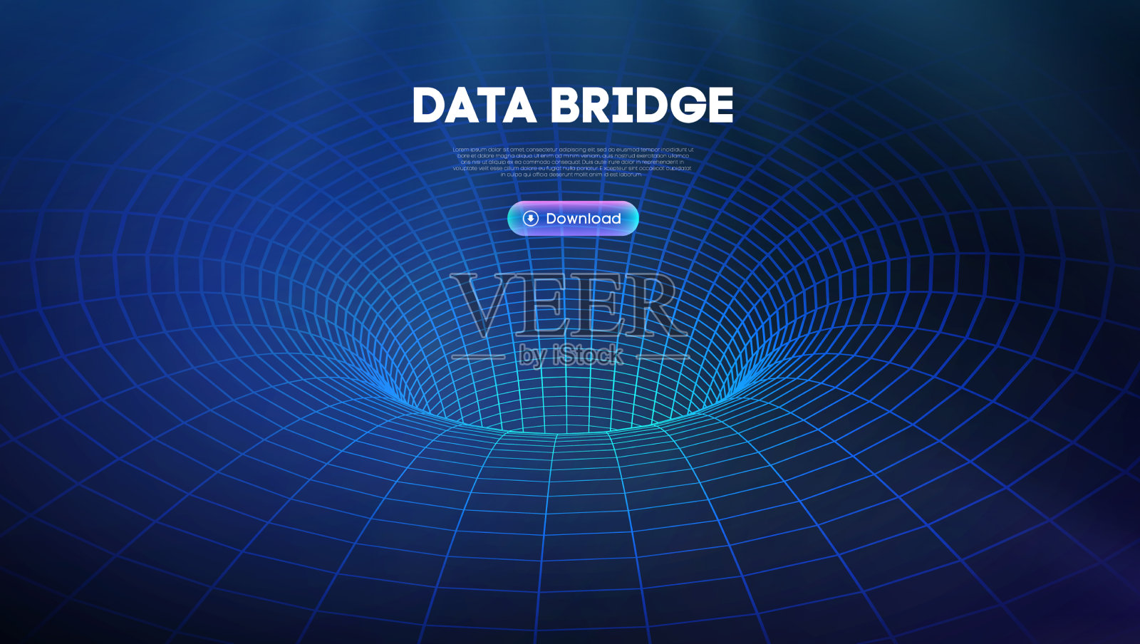 数据桥交通大数据插画图片素材