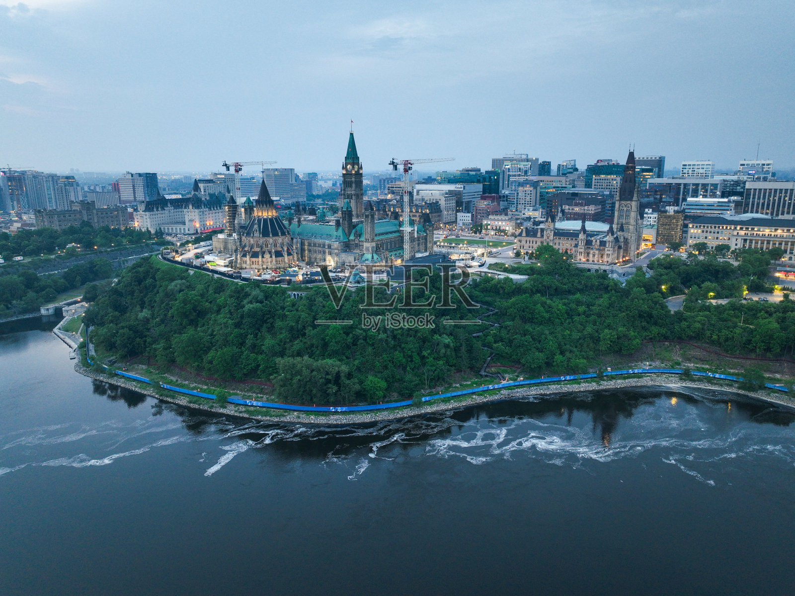 鸟瞰渥太华,加拿大照片摄影图片