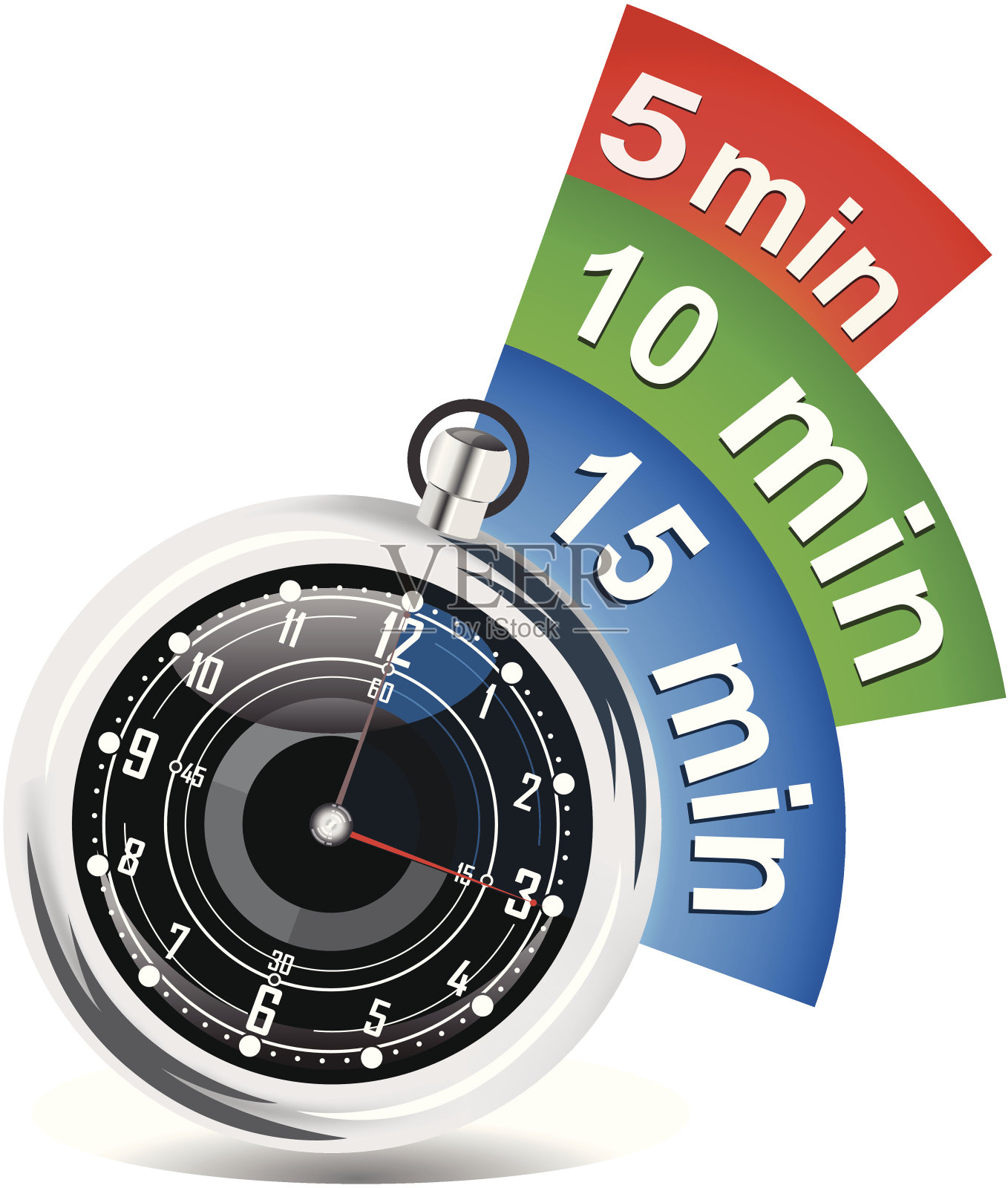 秒表和书签插画图片素材