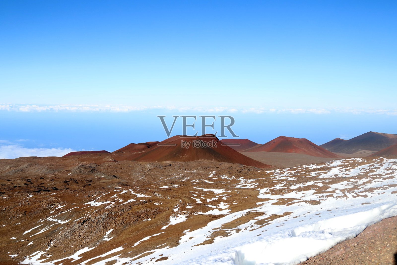 莫纳克亚火山火山渣锥照片摄影图片