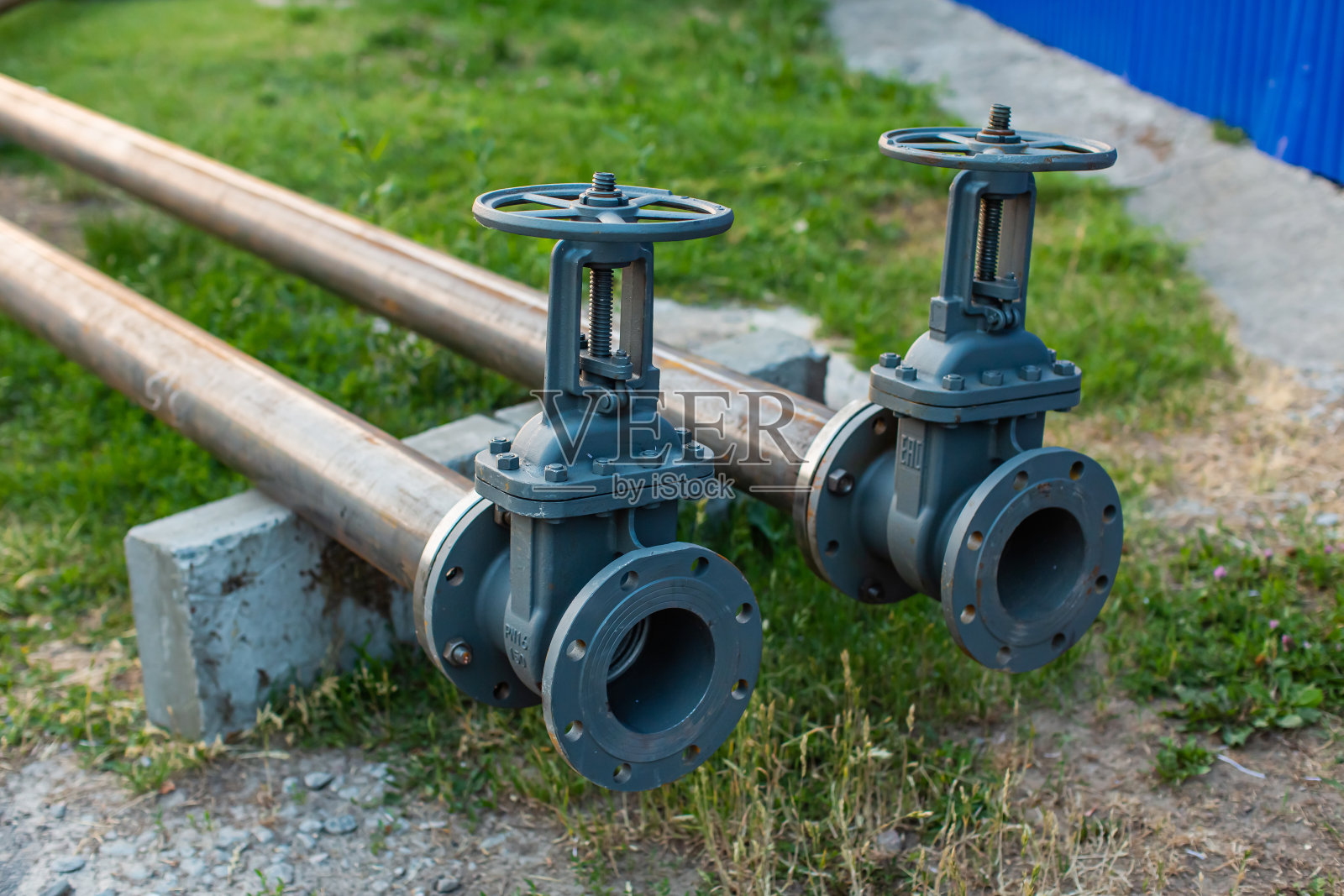 管道阀门。照片摄影图片