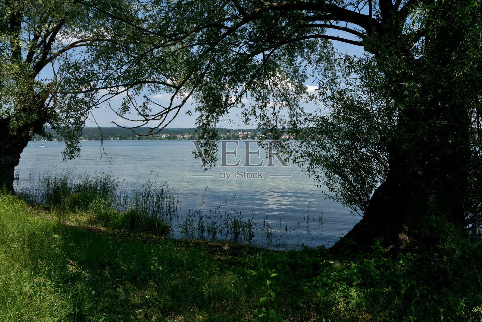 莱辛瑙岛的康斯坦斯湖照片摄影图片