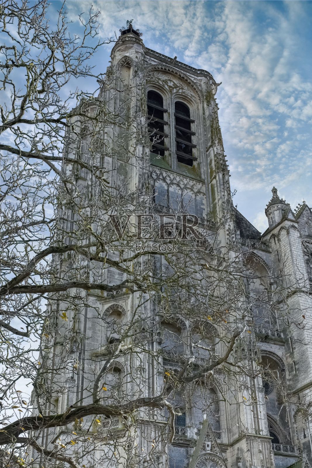 布尔日,圣艾蒂安大教堂照片摄影图片