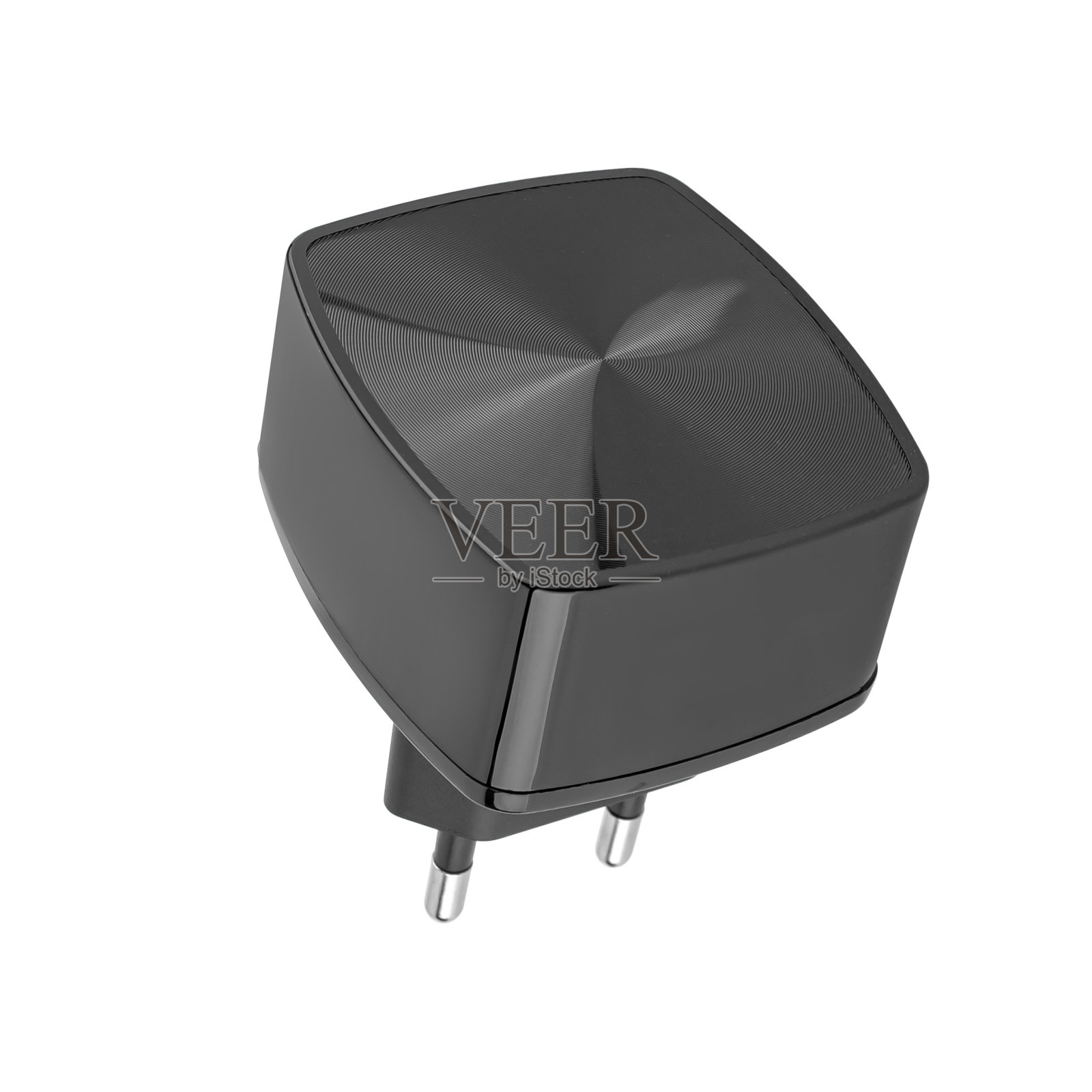 手机电源适配器,绝缘白色背景照片摄影图片