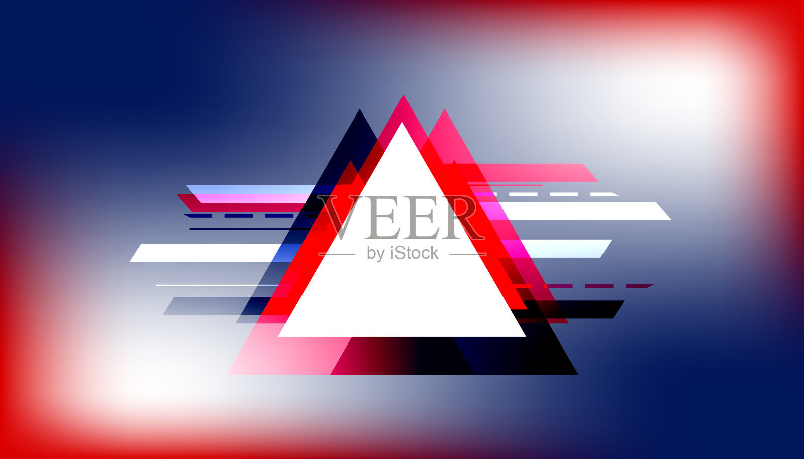 背景模糊渐变白,红,蓝。插画图片素材