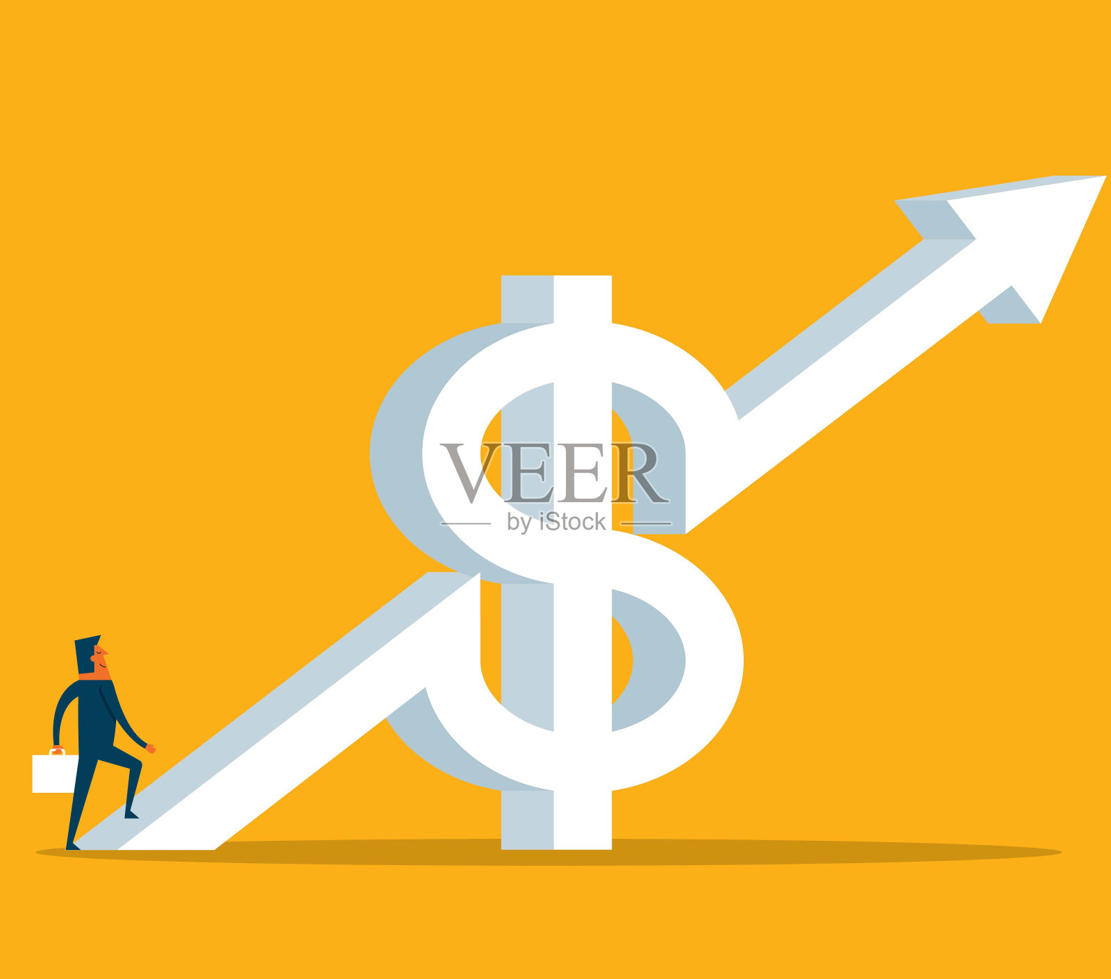 商人-发展插画图片素材