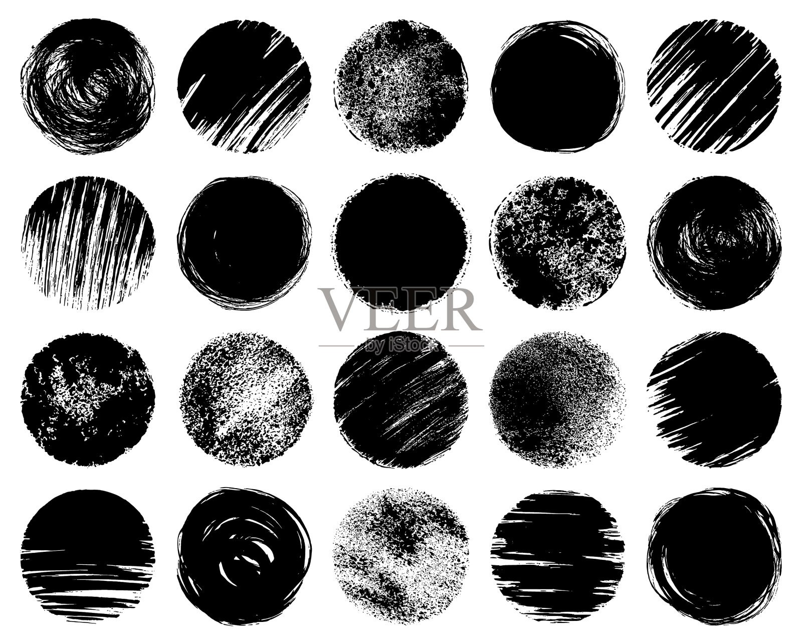 圈插画图片素材