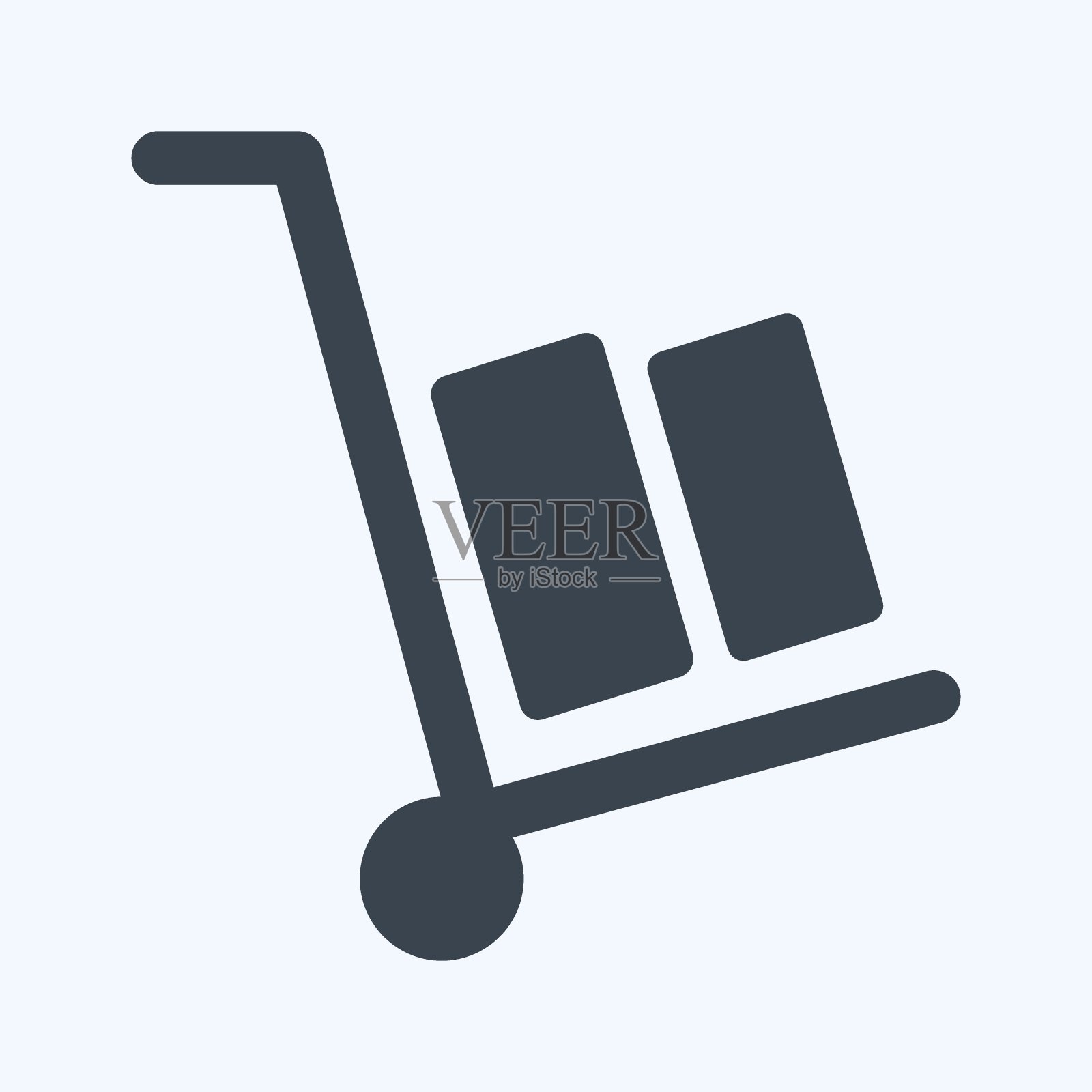 图标物流。适合教育标志。字形风格。简单的设计可编辑。设计模板向量。简单的符号说明设计元素图片