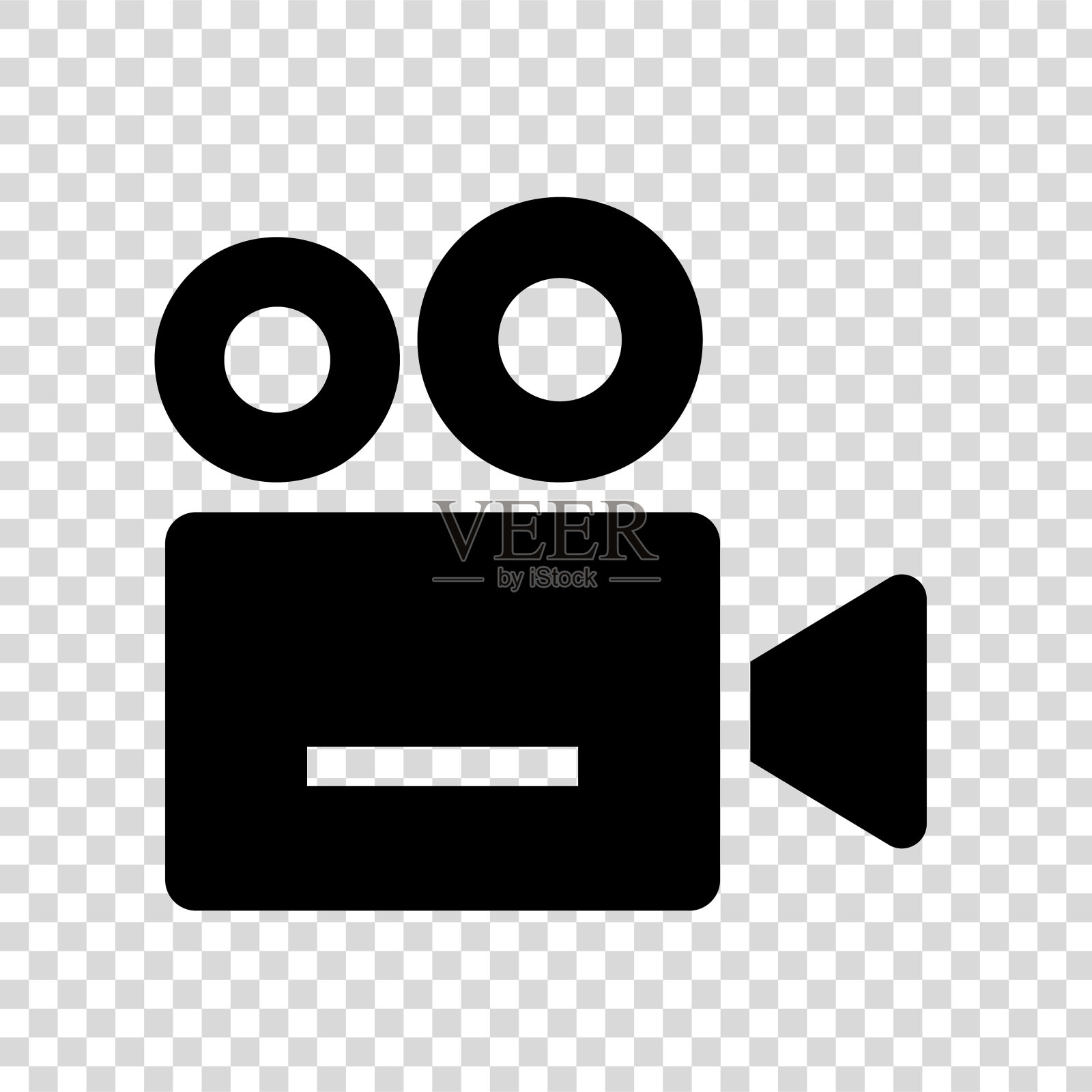 电影摄影机图标。图标素材