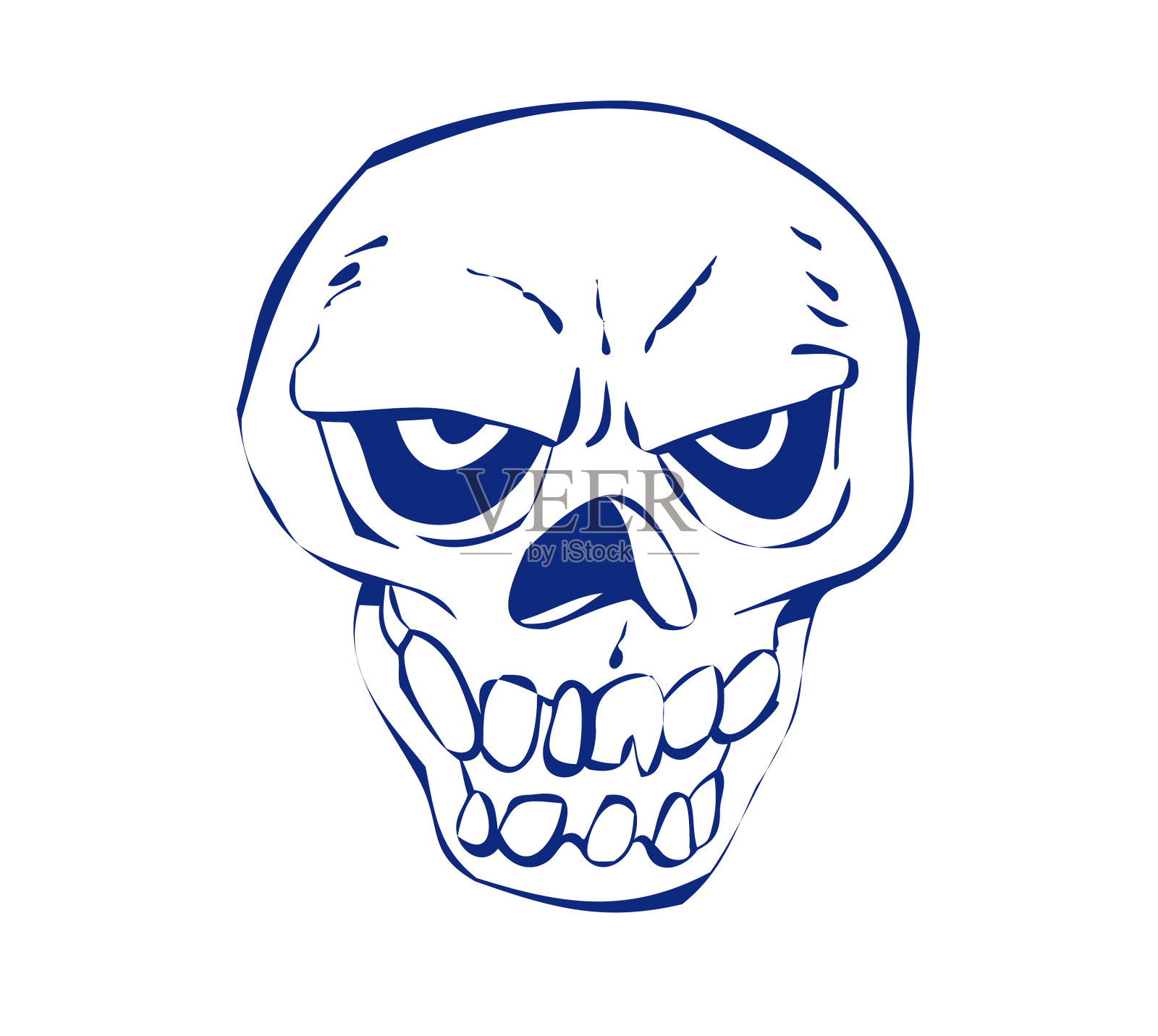 人类头骨插画图片素材