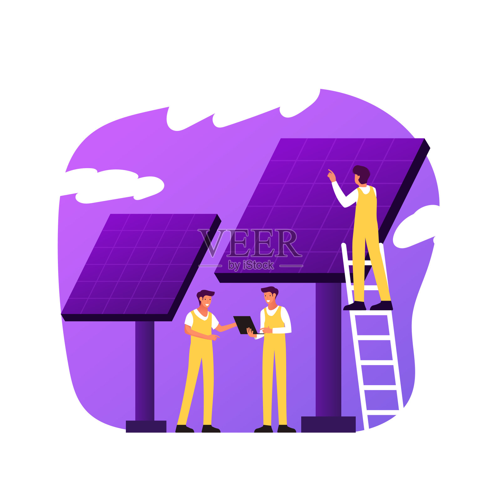 全球变暖相关的现代平面风格矢量插图插画图片素材