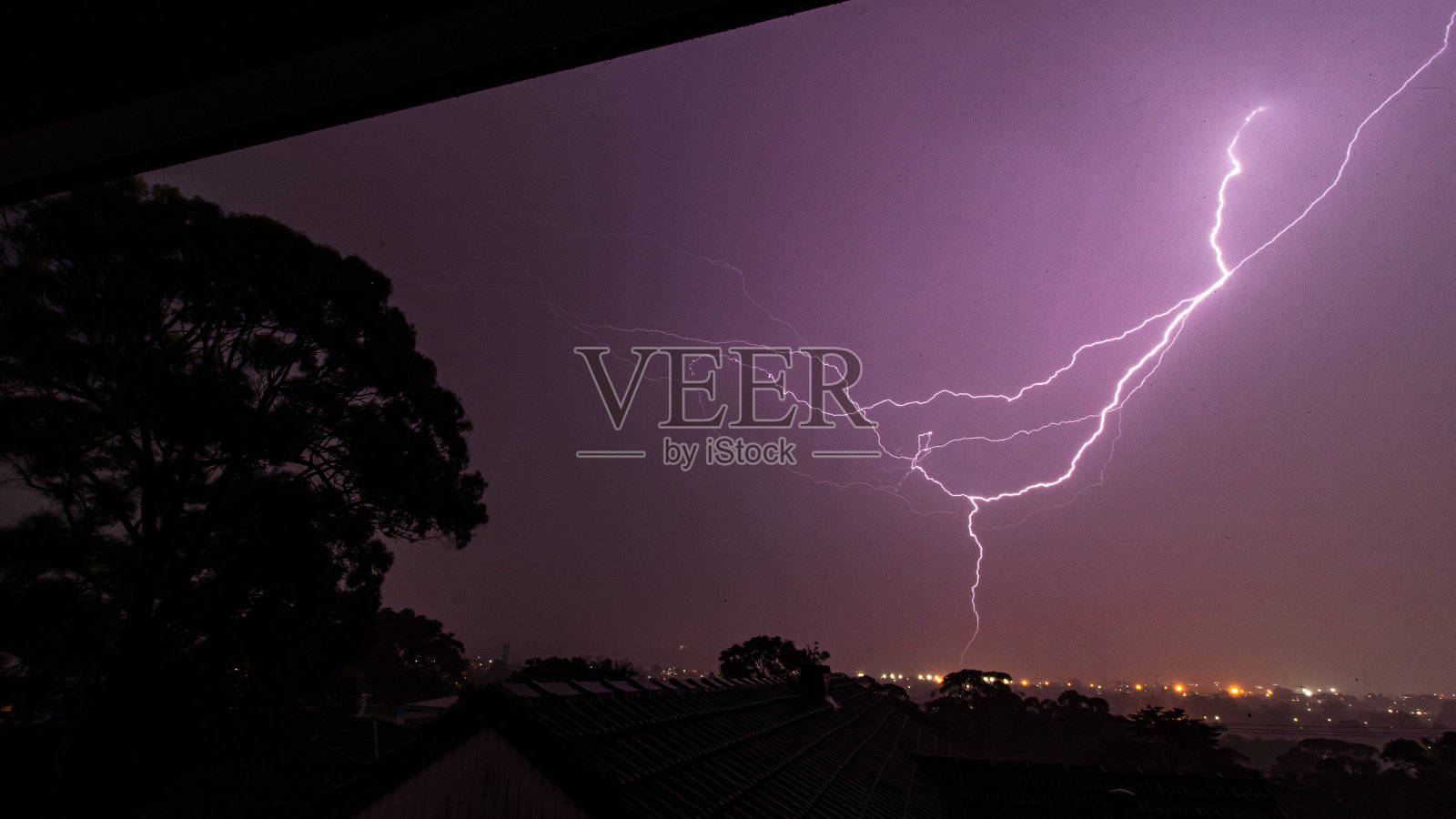 叉闪电照片摄影图片