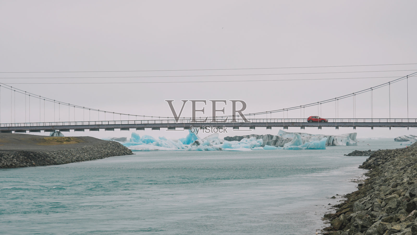 冰岛的冰山和冰川照片摄影图片