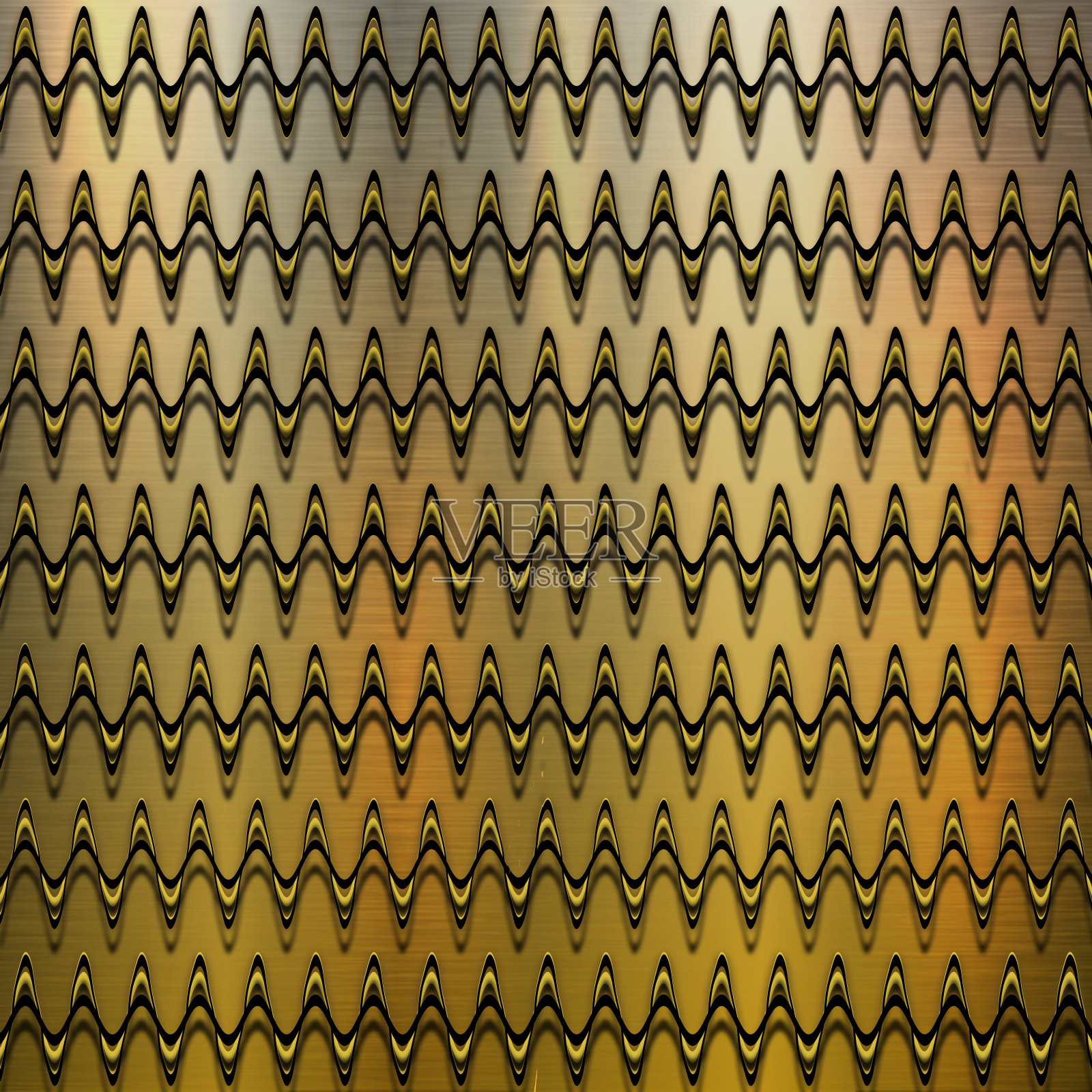 金色和银色的背景与曲线线插画图片素材