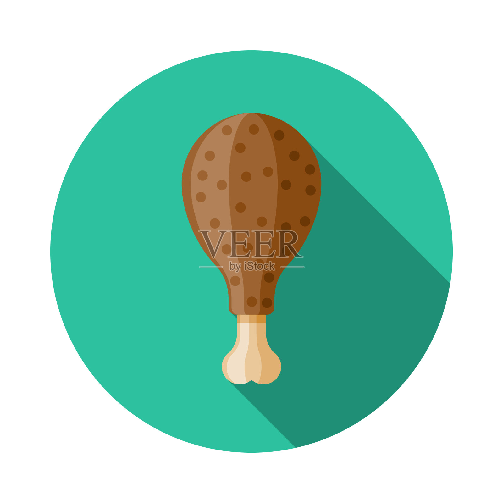 鸡Tod炸鸡泰国食品图标设计元素图片