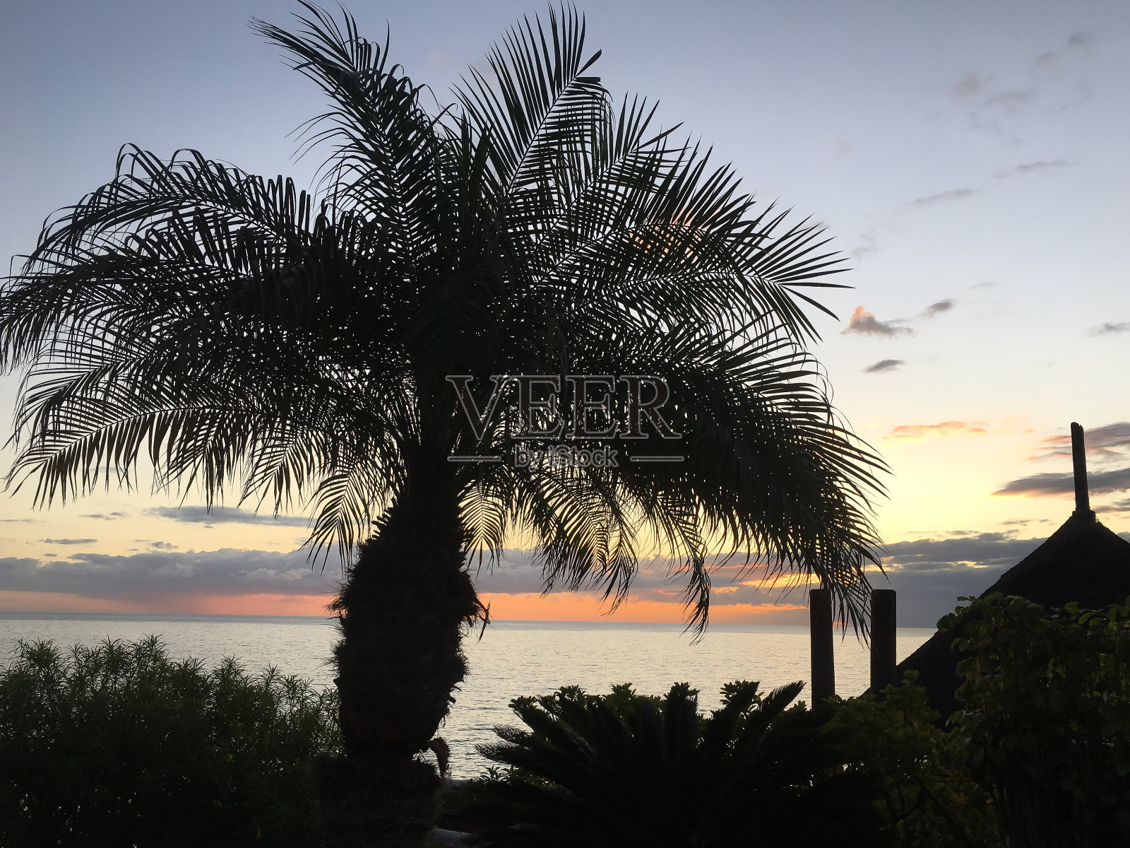 特内里费岛洛斯克里斯蒂亚诺斯的日落照片摄影图片