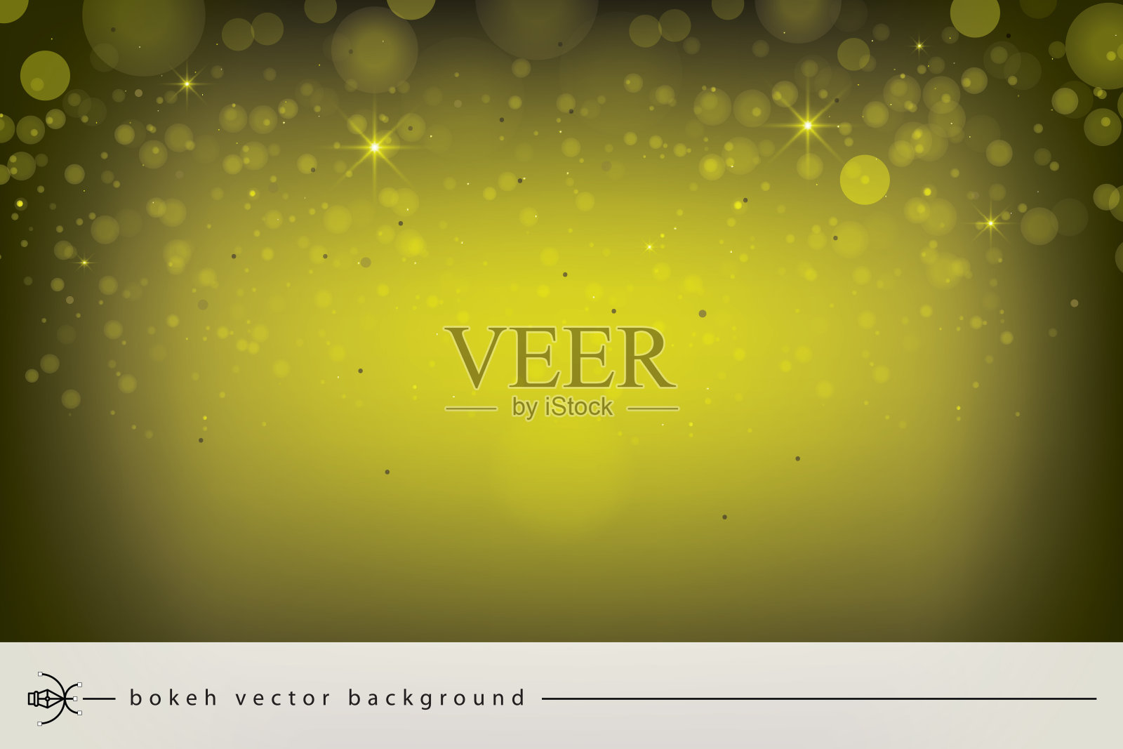 散焦小彩灯散焦插画图片素材