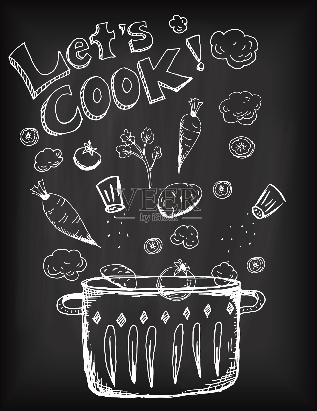 手绘排版-烹饪和食物插画图片素材