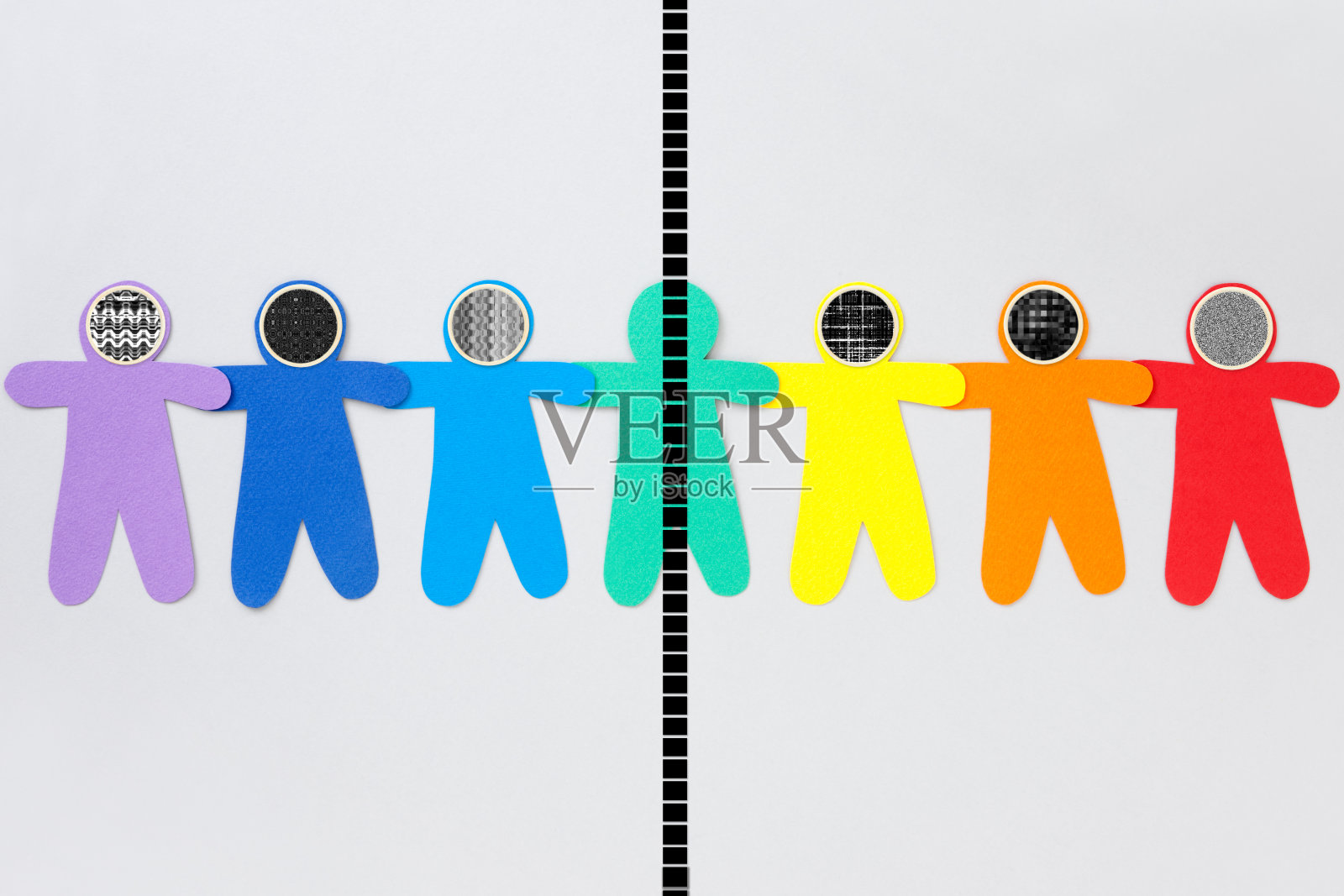 划分广播男孩插画图片素材