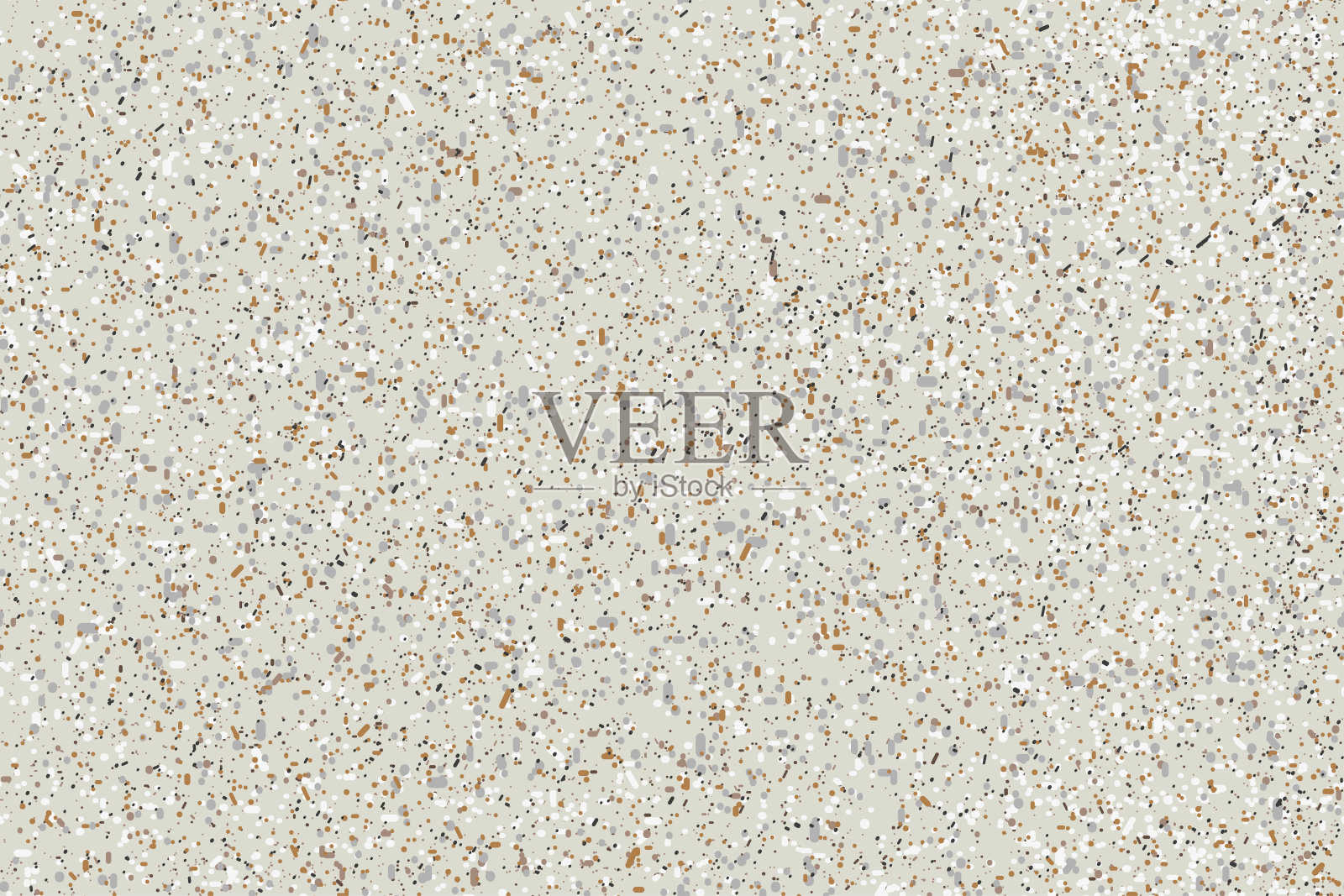 水磨石大理石地板无缝图案纹理表面,矢量天然石材,花岗岩,大理石,石英,石灰石,混凝土,米色背景与装饰彩色芯片内部,外部背景插画图片素材