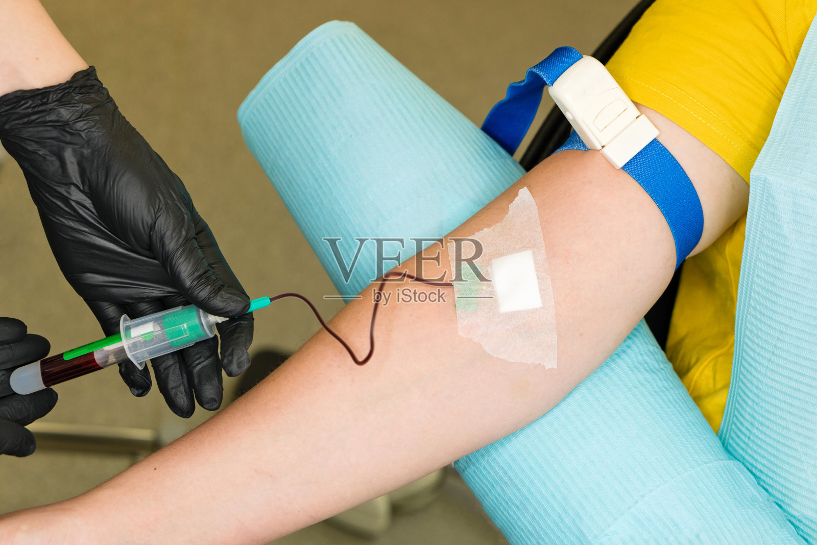 抽血照片摄影图片