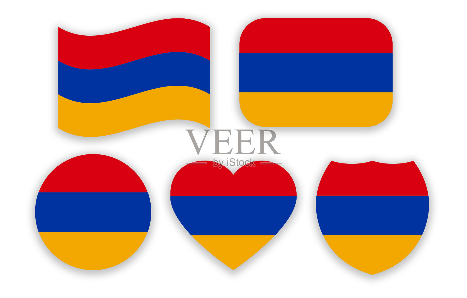 亚美尼亚国旗插画图片素材